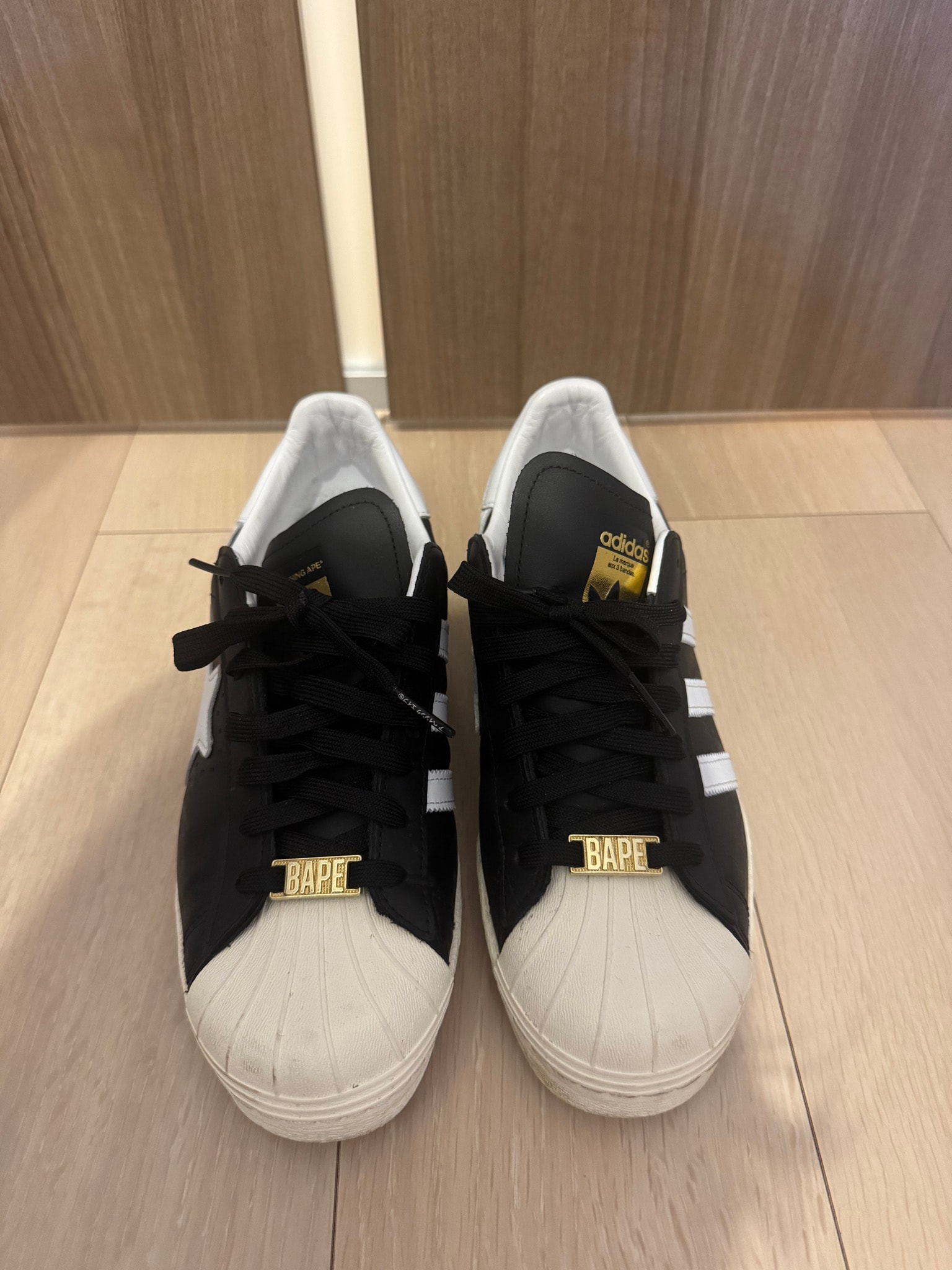 A BATHING APE × adidas Superstar "Black"