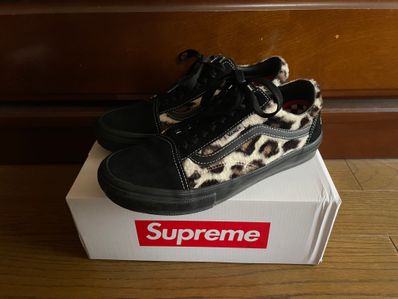 Supreme × Vans Leopard Old Skool "Black"