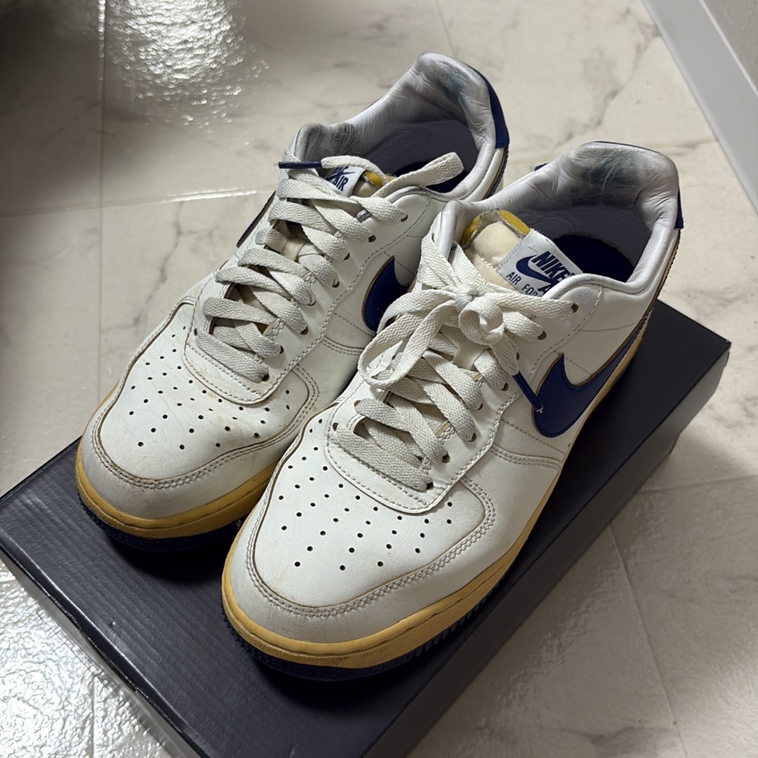 Nike Women's Air Force 1 '07 "Sail/Pale Vanilla/Gold Suede/Deep Royal Blue"