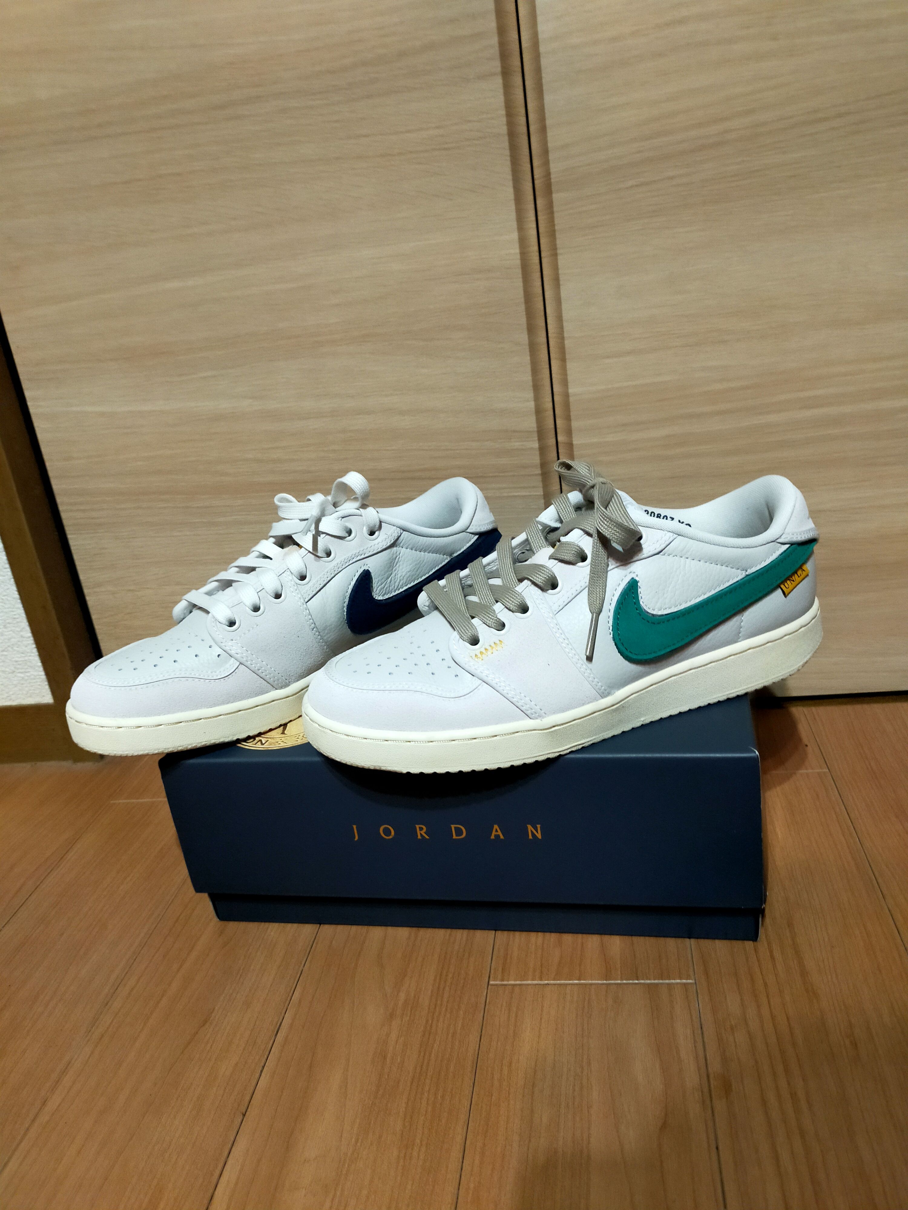 UNION × Nike Air Jordan 1 Low KO "Sail Leather"