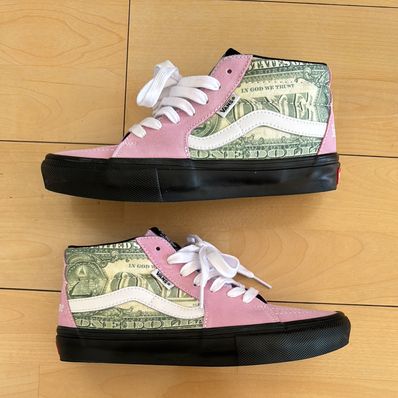 Supreme × Vans Dollar Skate Grosso Mid "White"