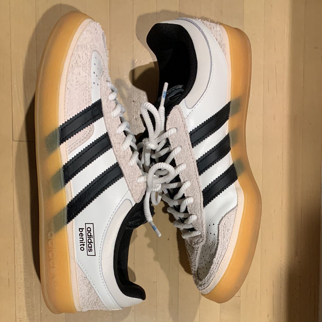 Bad Bunny × adidas Gazelle Indoor "Core White/Core Black/Gum"
