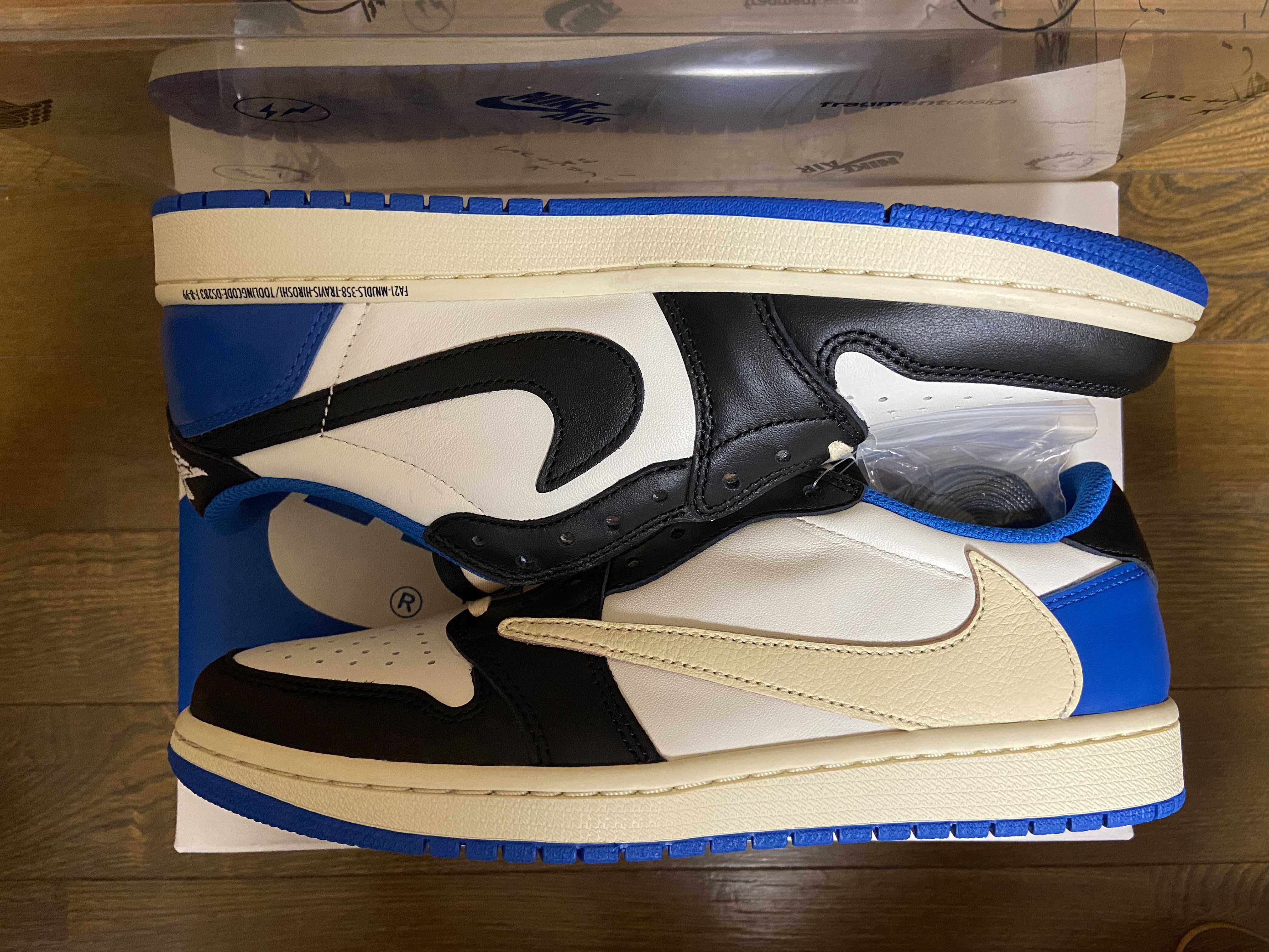 Travis Scott × fragment design × Nike Air Jordan 1 Low OG SP "Military Blue"