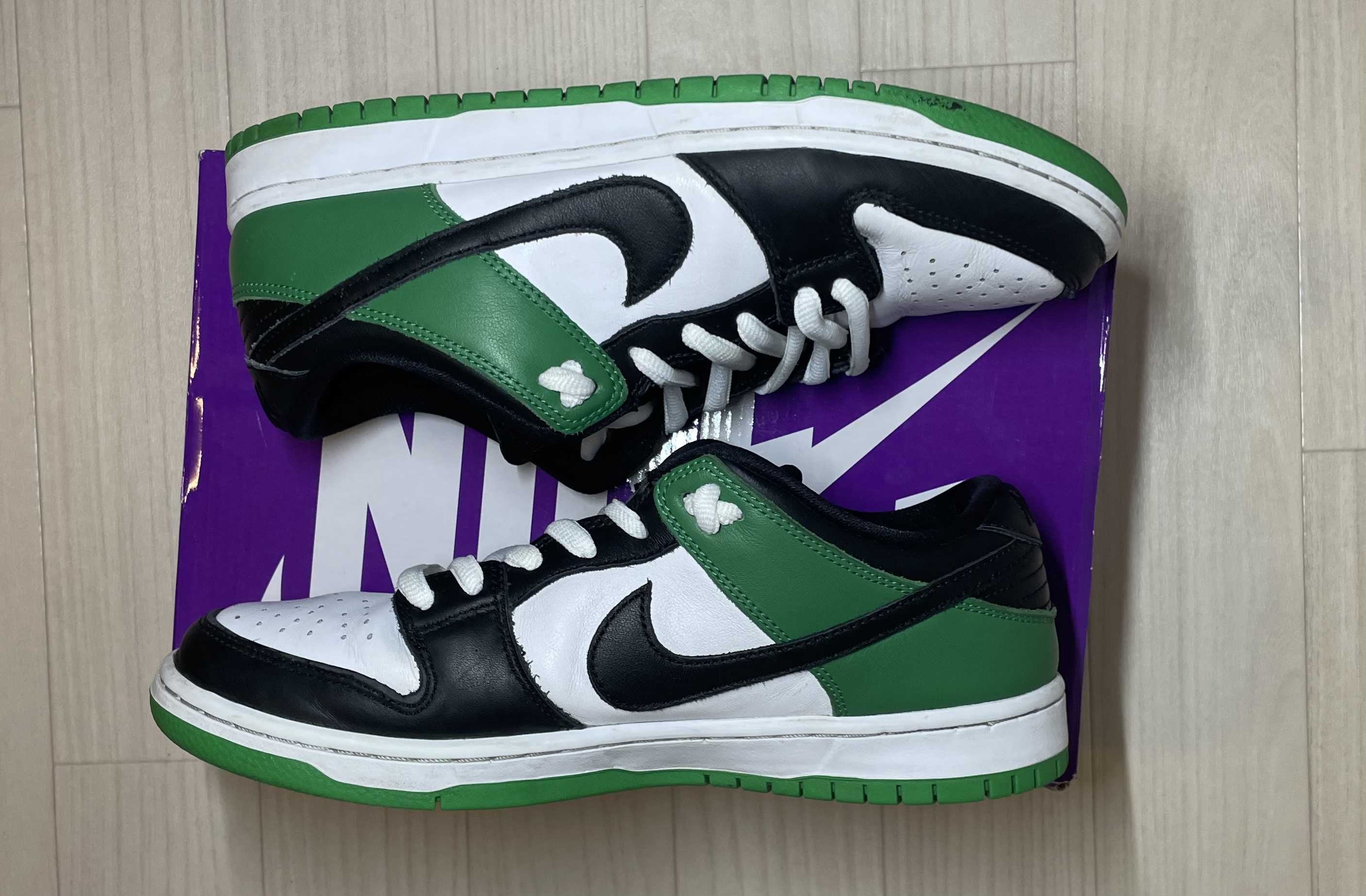 Nike SB Dunk Low Pro "Black and Classic Green"