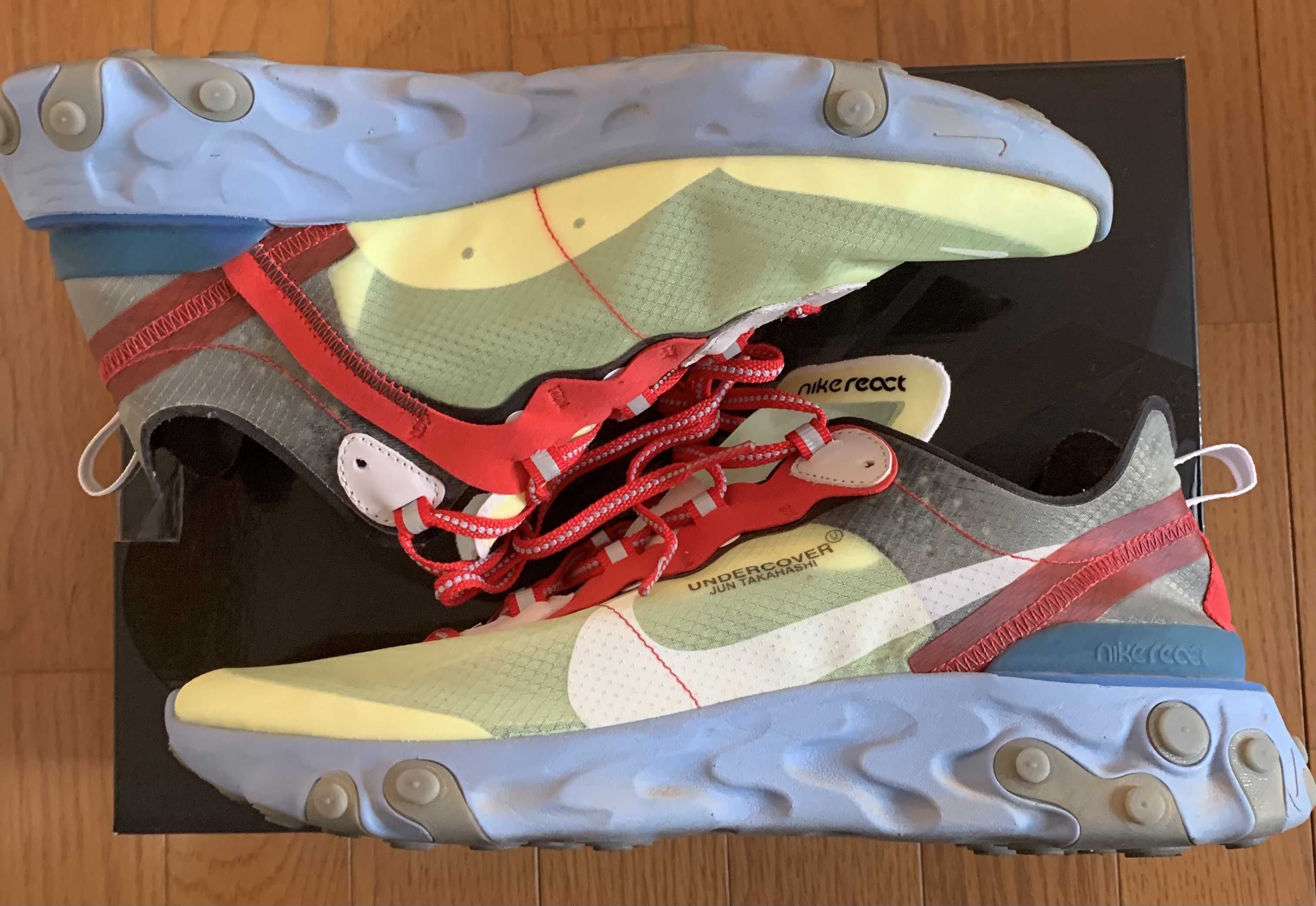 UNDERCOVER × Nike React Element 87 "Yellow/Red"