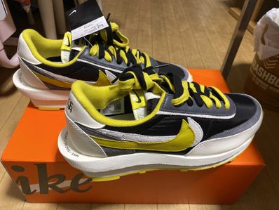 UNDERCOVER × sacai × Nike LD Waffle "Black/Sail-Dark Grey-Bright Citron"