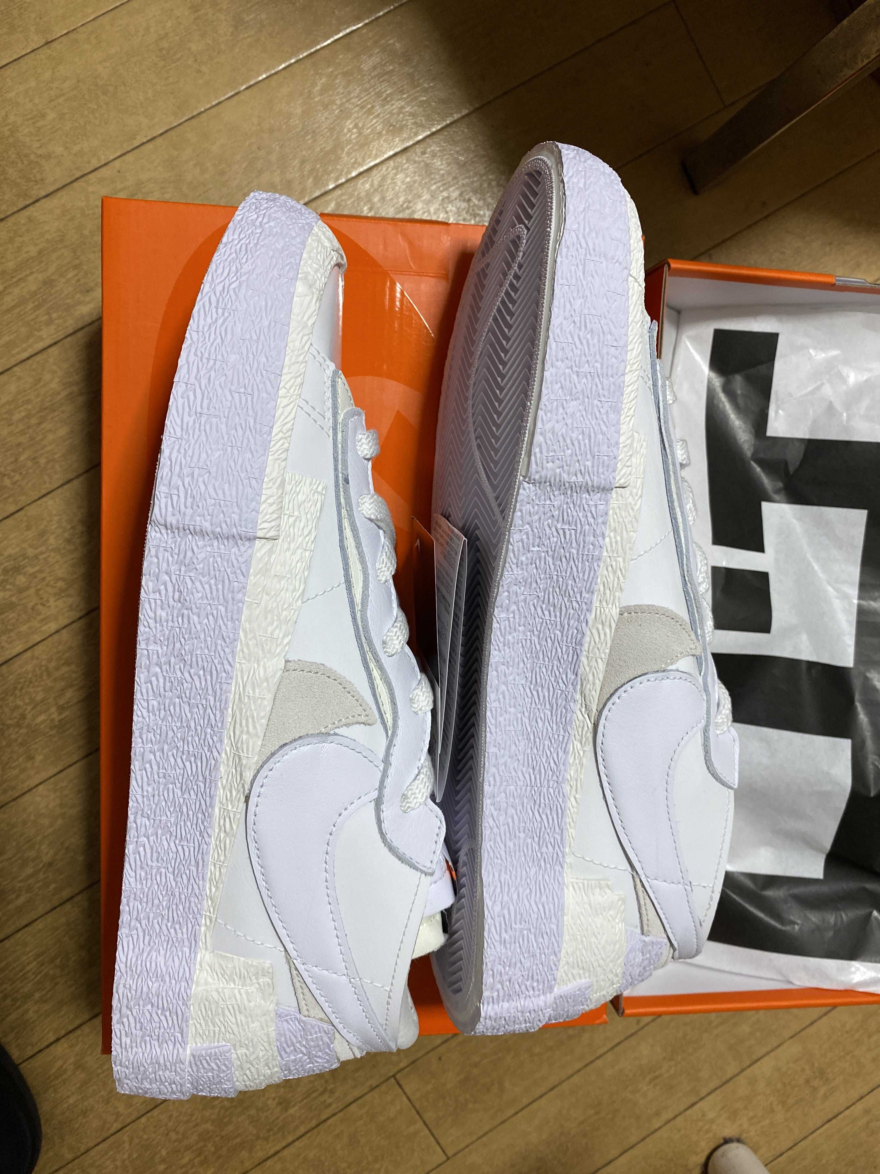 sacai × Nike Blazer Low "White Patent Leather"