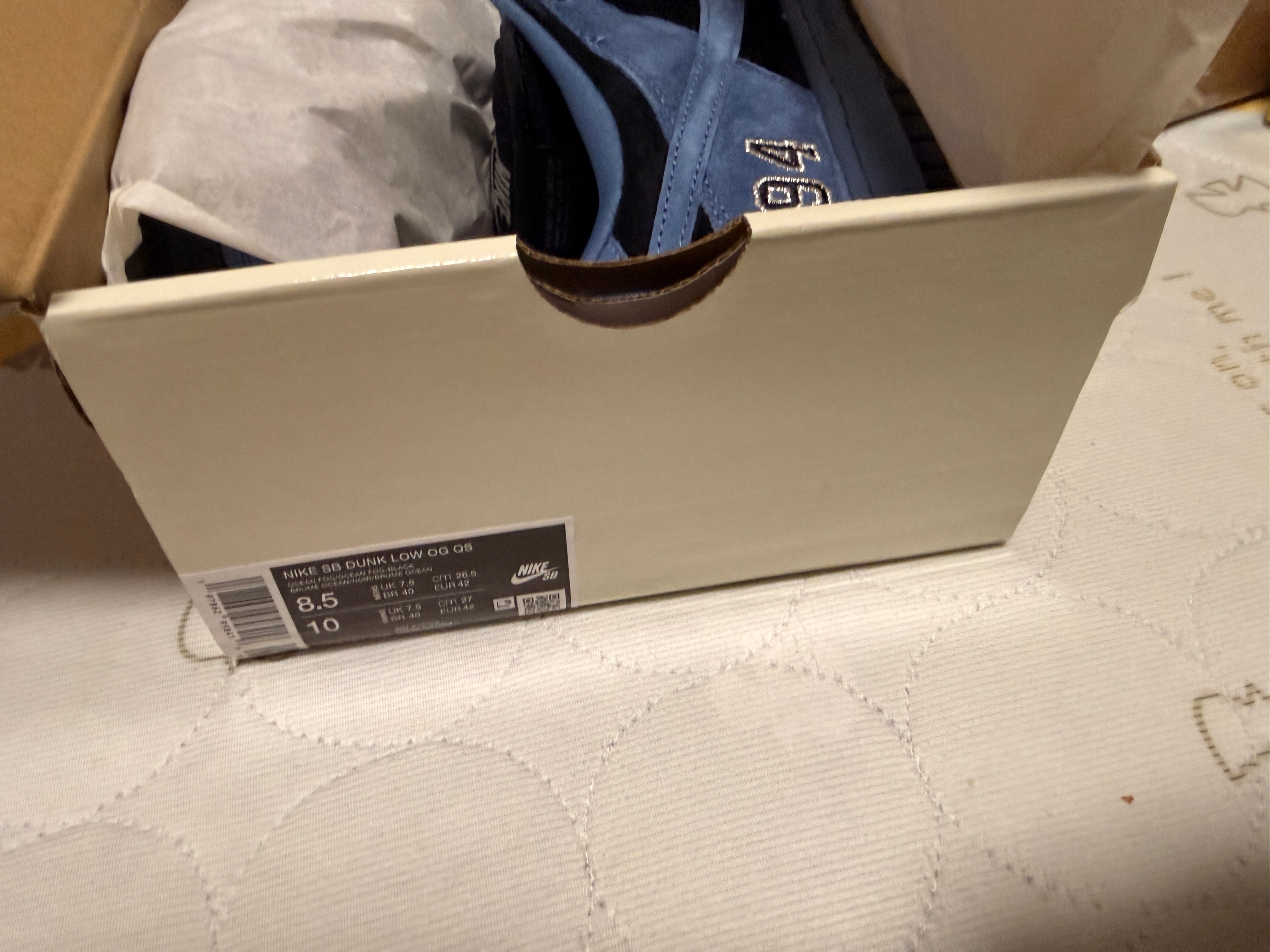 Supreme × Nike SB Dunk Low "Ocean Fog" (North America Exclusive) (25FW Week2)