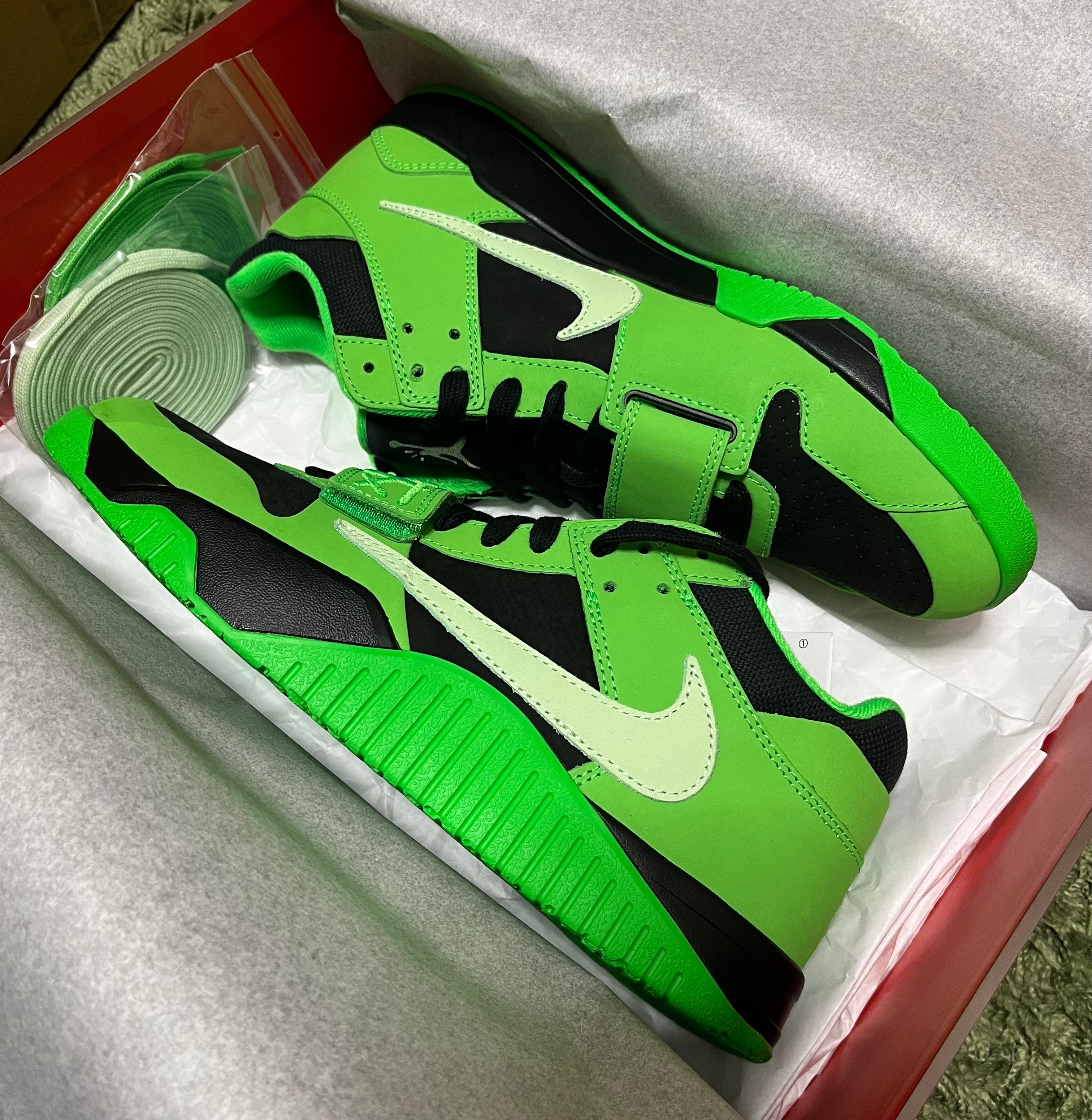Travis Scott × Nike Jordan Jumpman Jack CJ1 T-Rexx "Green Spark"