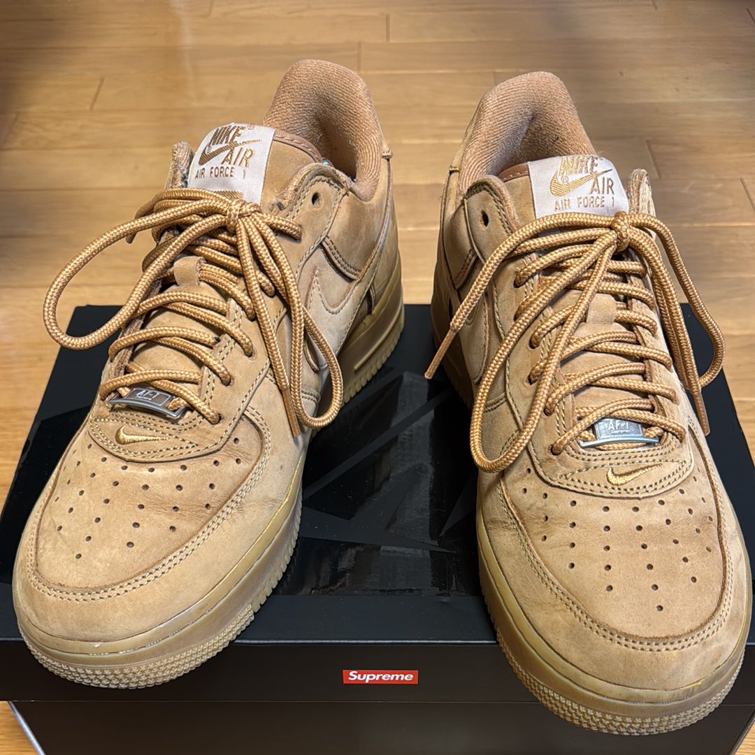 Supreme × Nike Air Force 1 Low "Flax/Wheat"