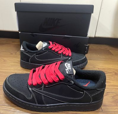Travis Scott × Nike Air Jordan 1 Low OG SP "Black Phantom"