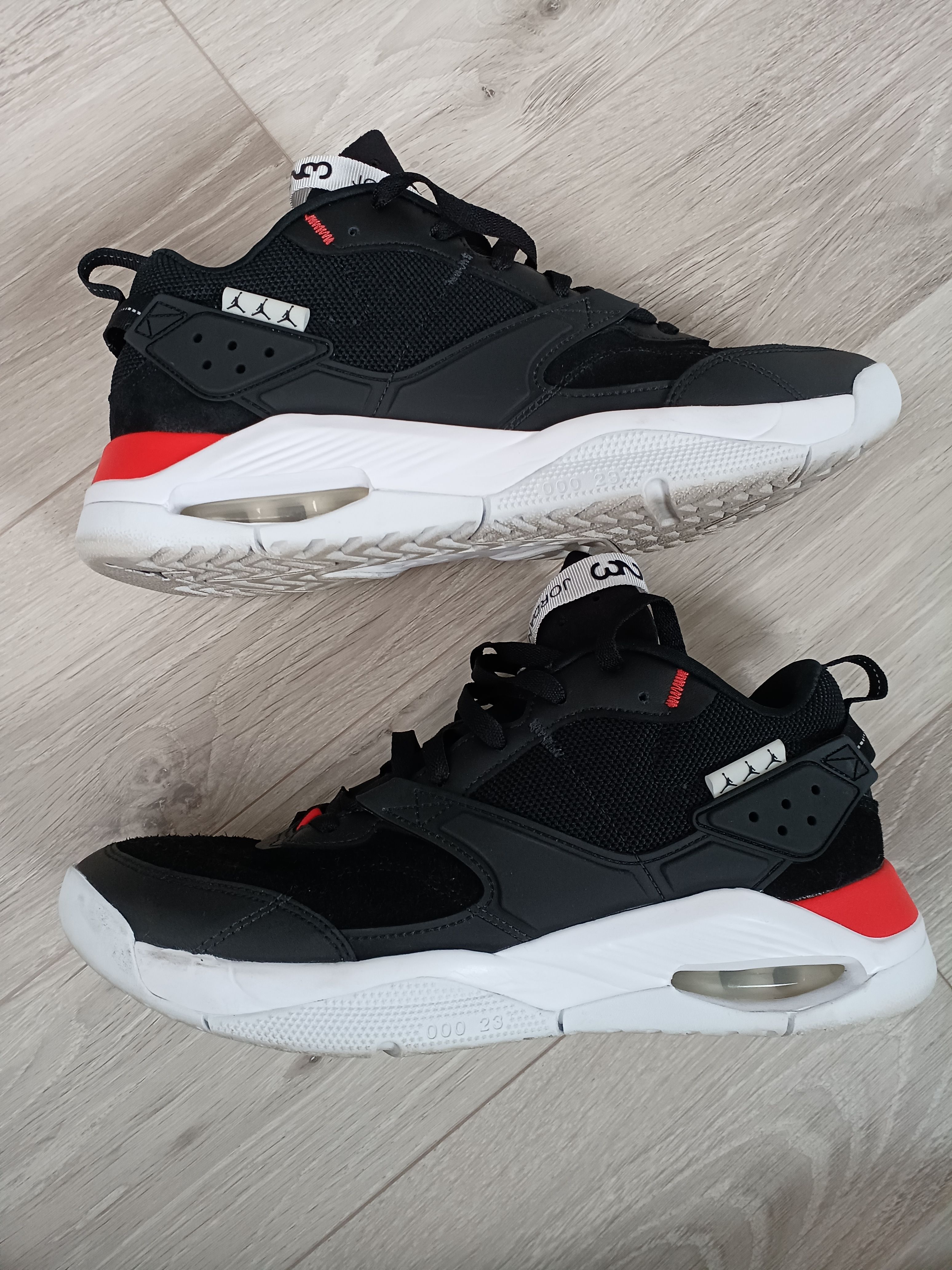 Nike Women's Jordan Air NFH "Black/White-Chile Red-Off Noir"