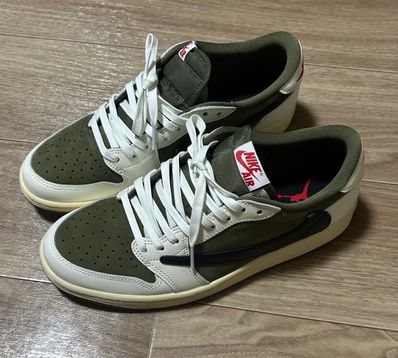 Travis Scott × Nike Air Jordan 1 Low OG SP "Reverse Olive"
