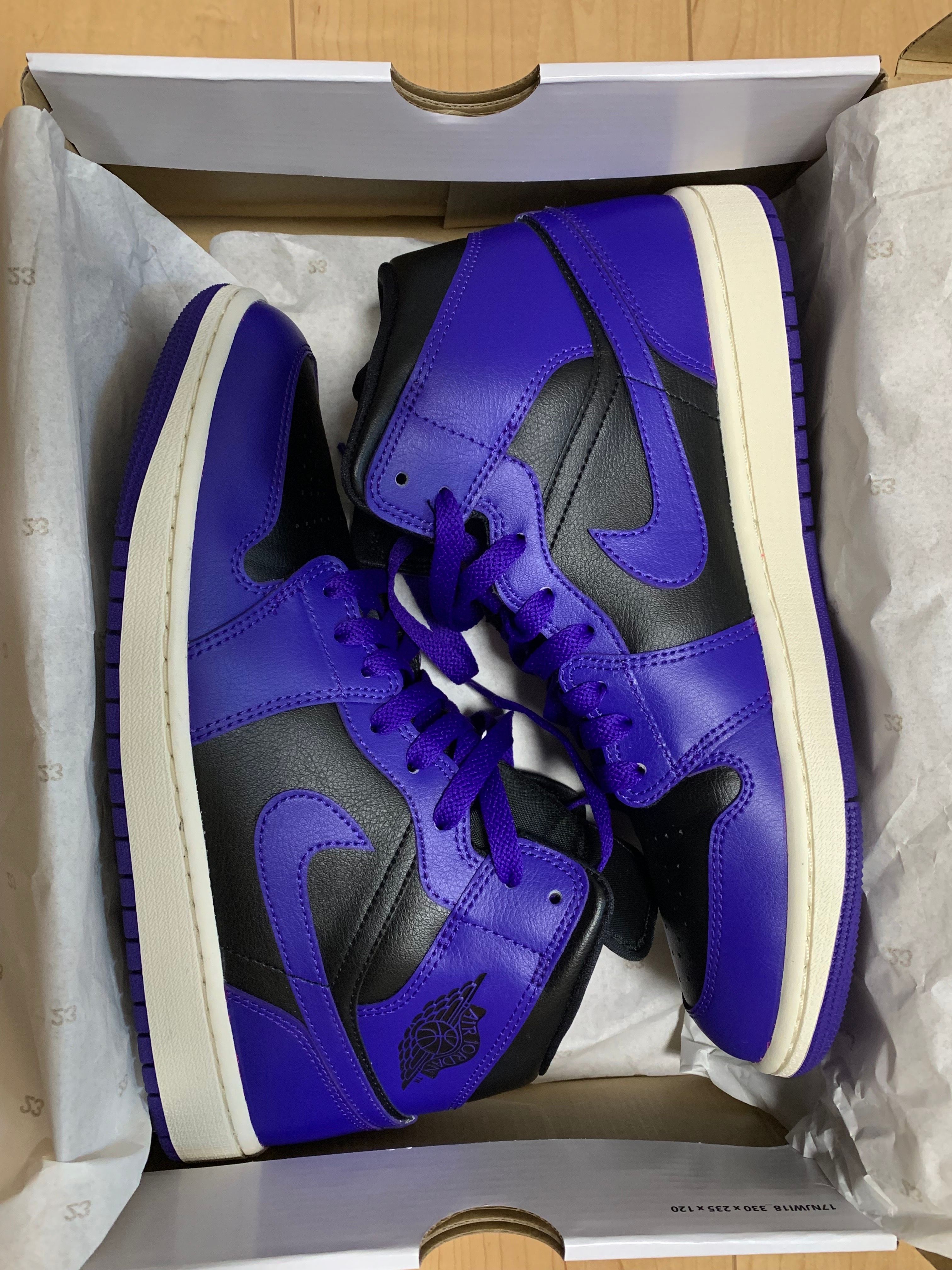 Nike Women's Air Jordan 1 Mid "Purple and Black"