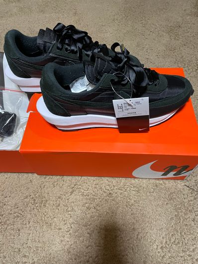 sacai × Nike LDV Waffle "Triple Black"