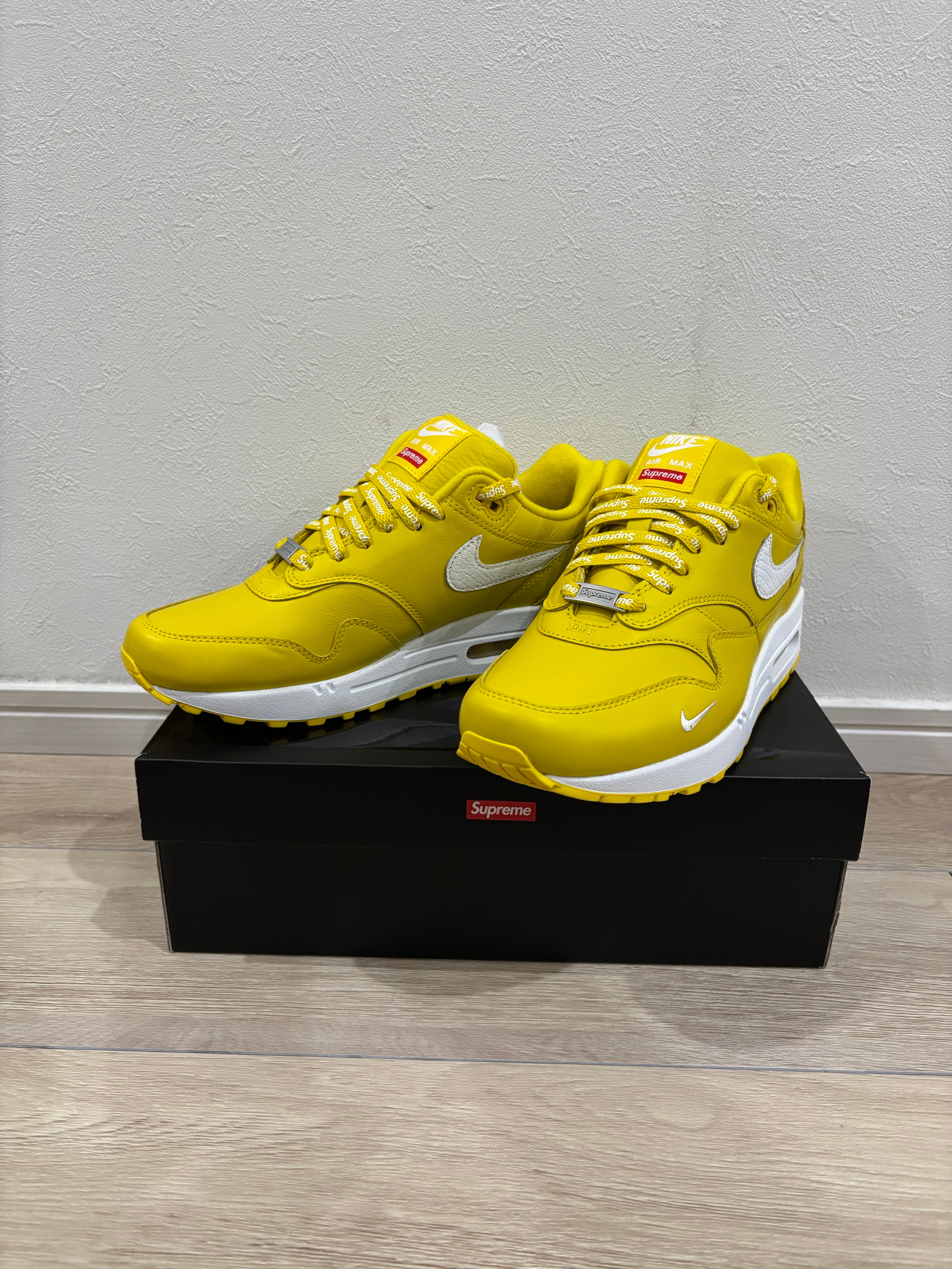 Supreme × Nike Air Max 1 '87 SP "Yellow" (25SS Week4)