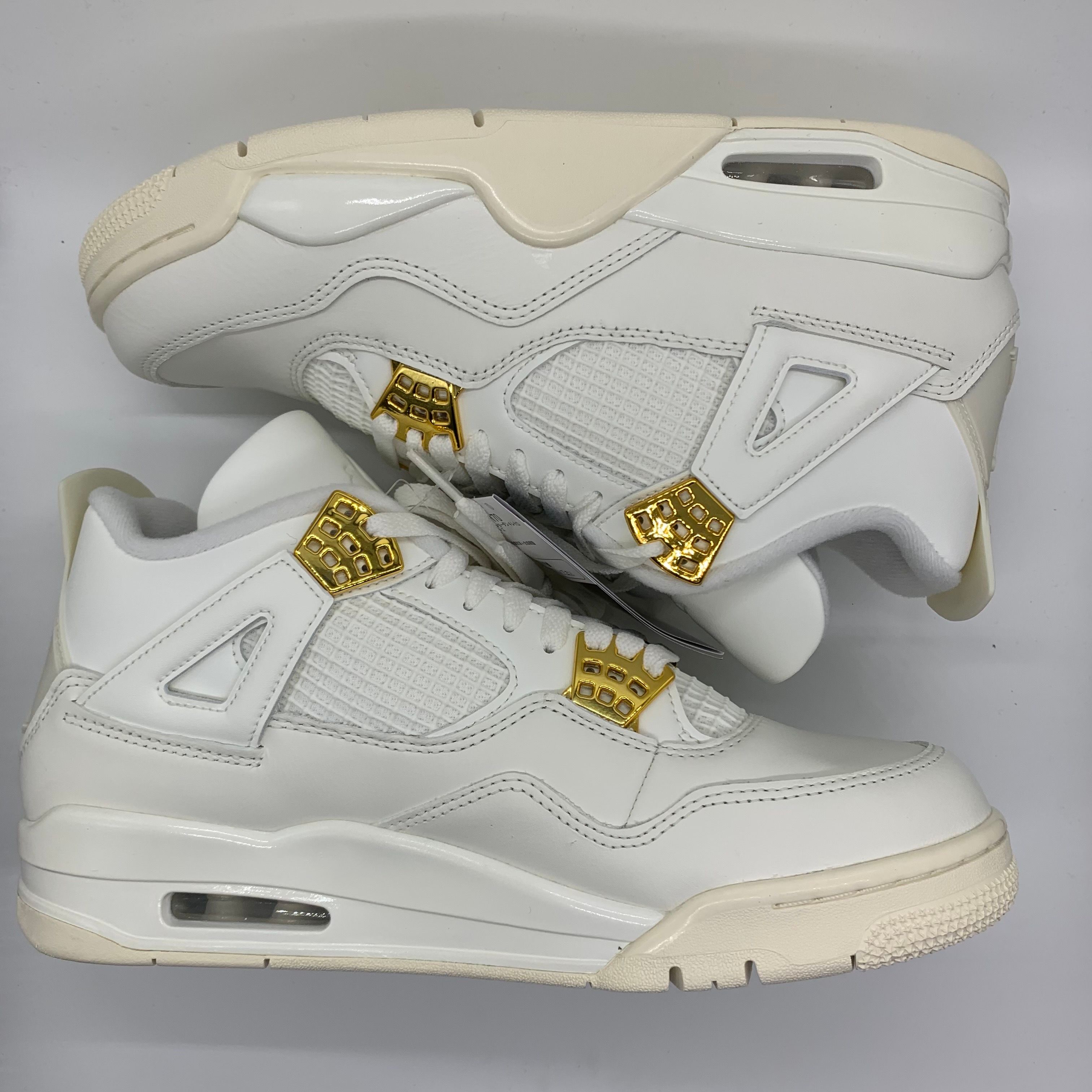 Nike Women's Air Jordan 4 Retro "White & Gold"