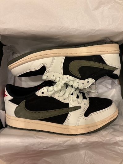 Travis Scott × Nike Women's Air Jordan 1 Low OG "Medium Olive"
