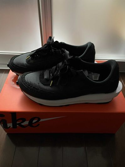 sacai × Nike LDV Waffle "Triple Black"