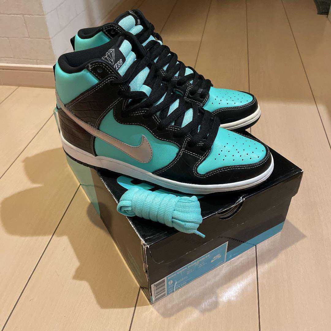 Diamond Supply × Nike SB Dunk High "Tiffany"