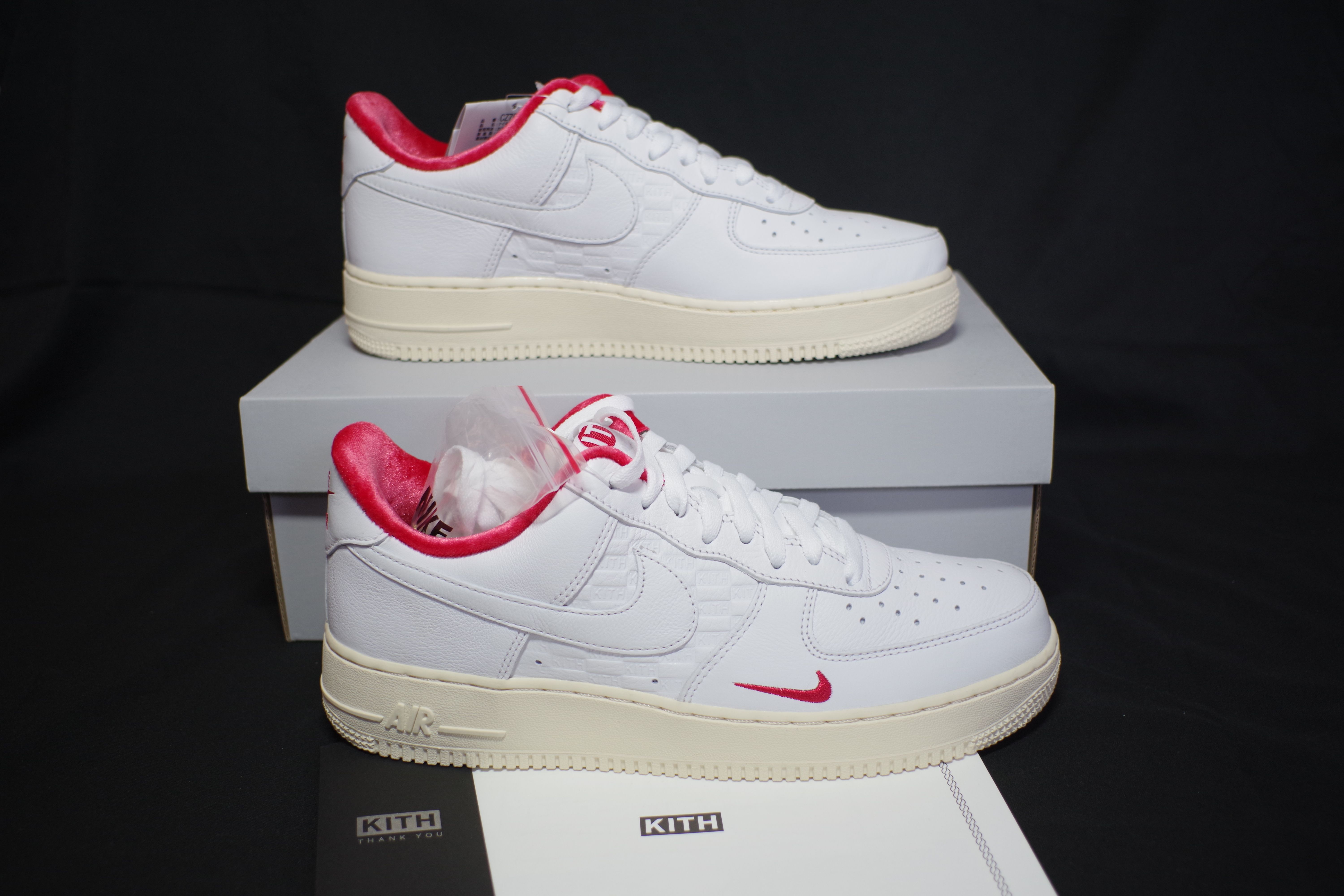 KITH × Nike Air Force 1 Low "White/Red"