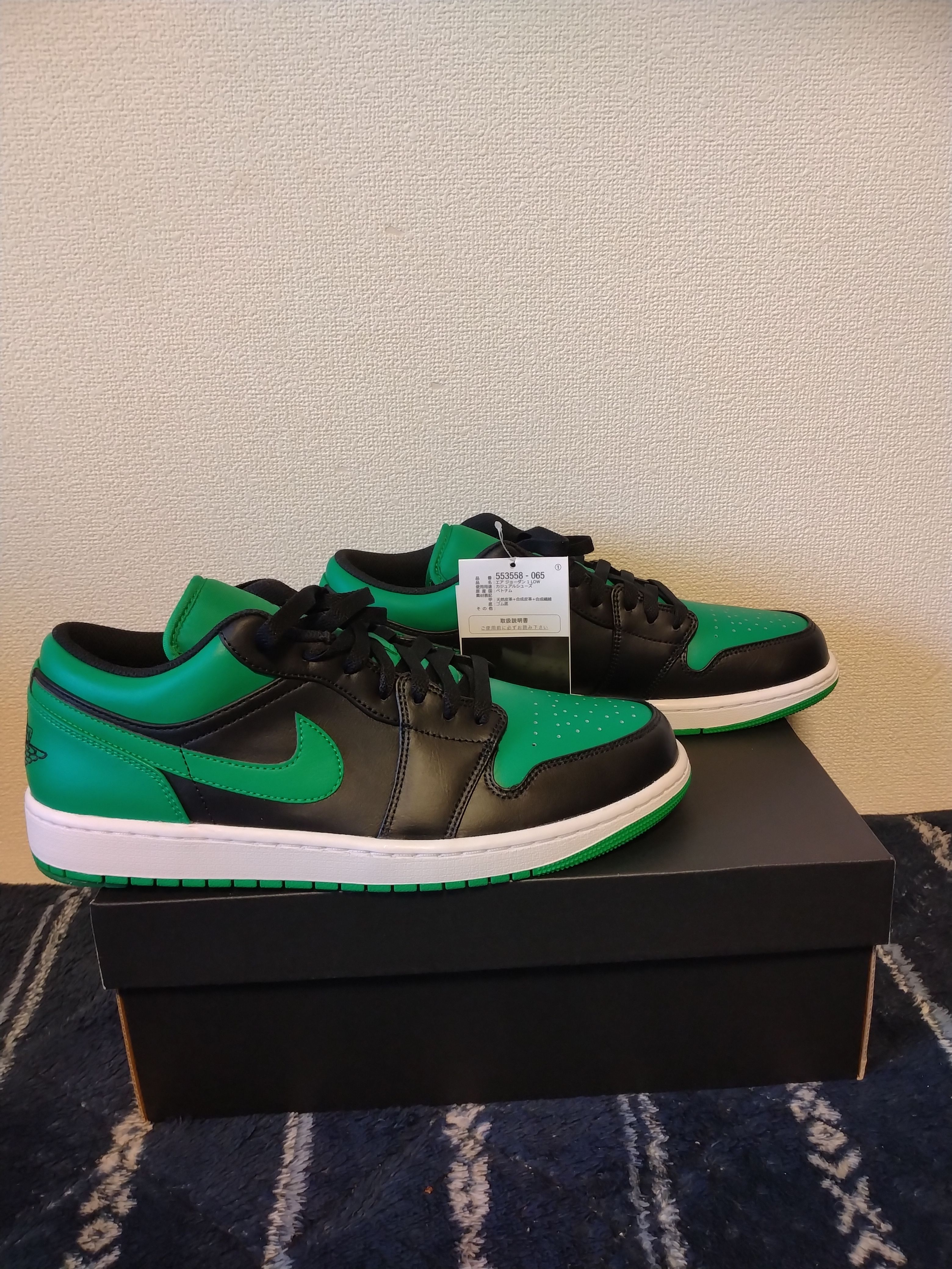 29cm エアジョーダン1 ロー　ラッキーグリーングリーン ナイキ ウィメンズ エアジョーダン 1 ロー NIKE WMNS AIR JORDAN