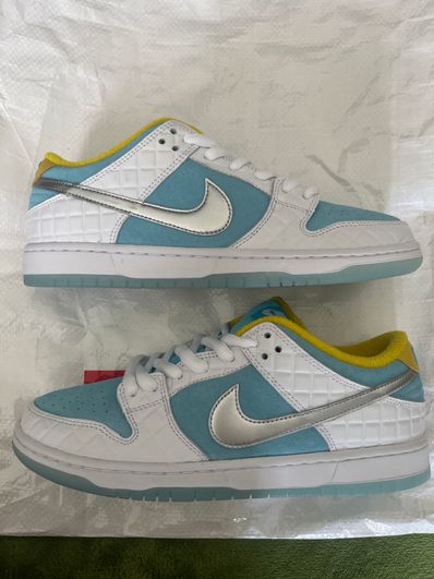 FTC × Nike SB Dunk Low "White/Blue"