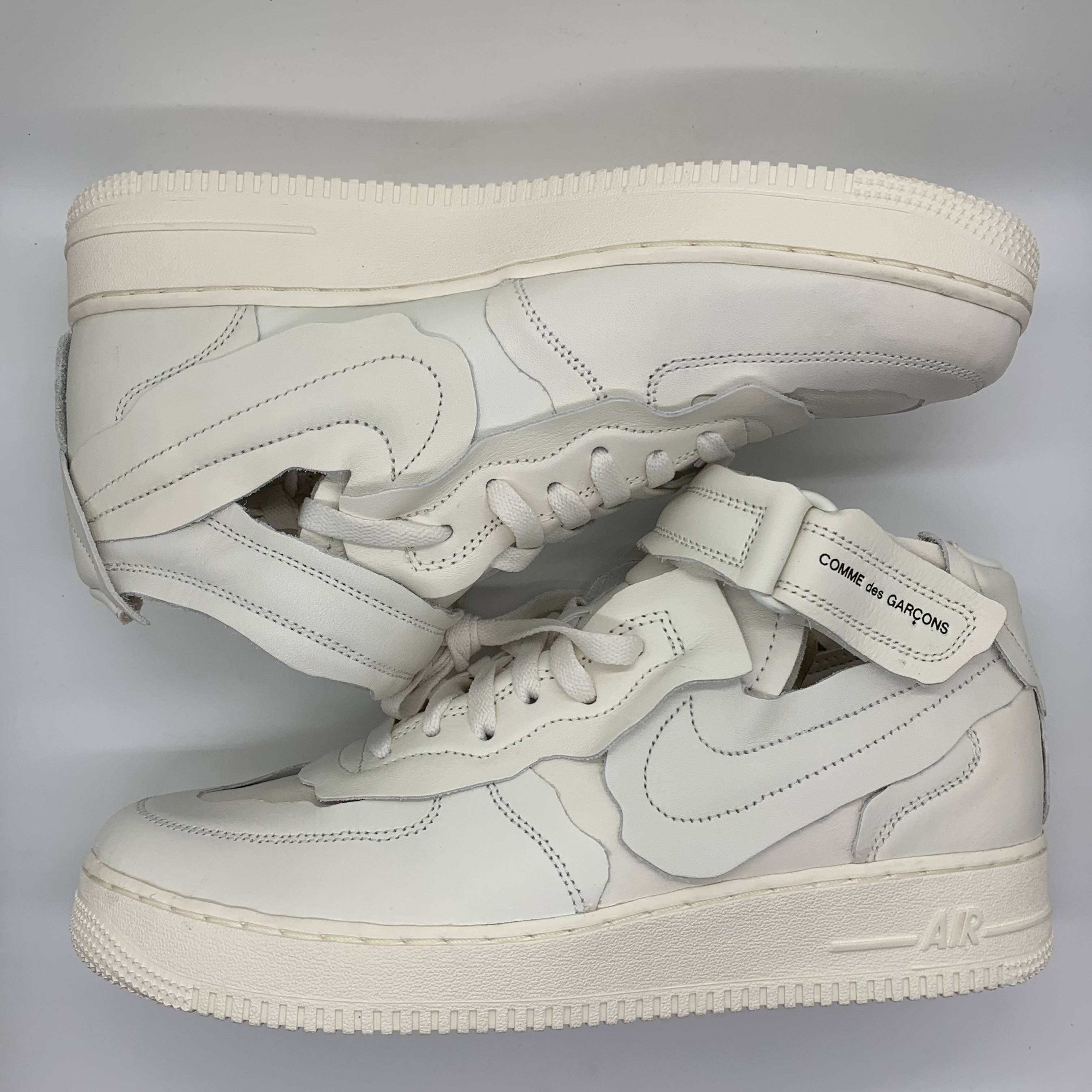 COMME des GARCONS × Nike Air Force 1 Mid "White"