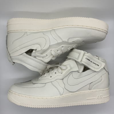 COMME des GARCONS × Nike Air Force 1 Mid "White"
