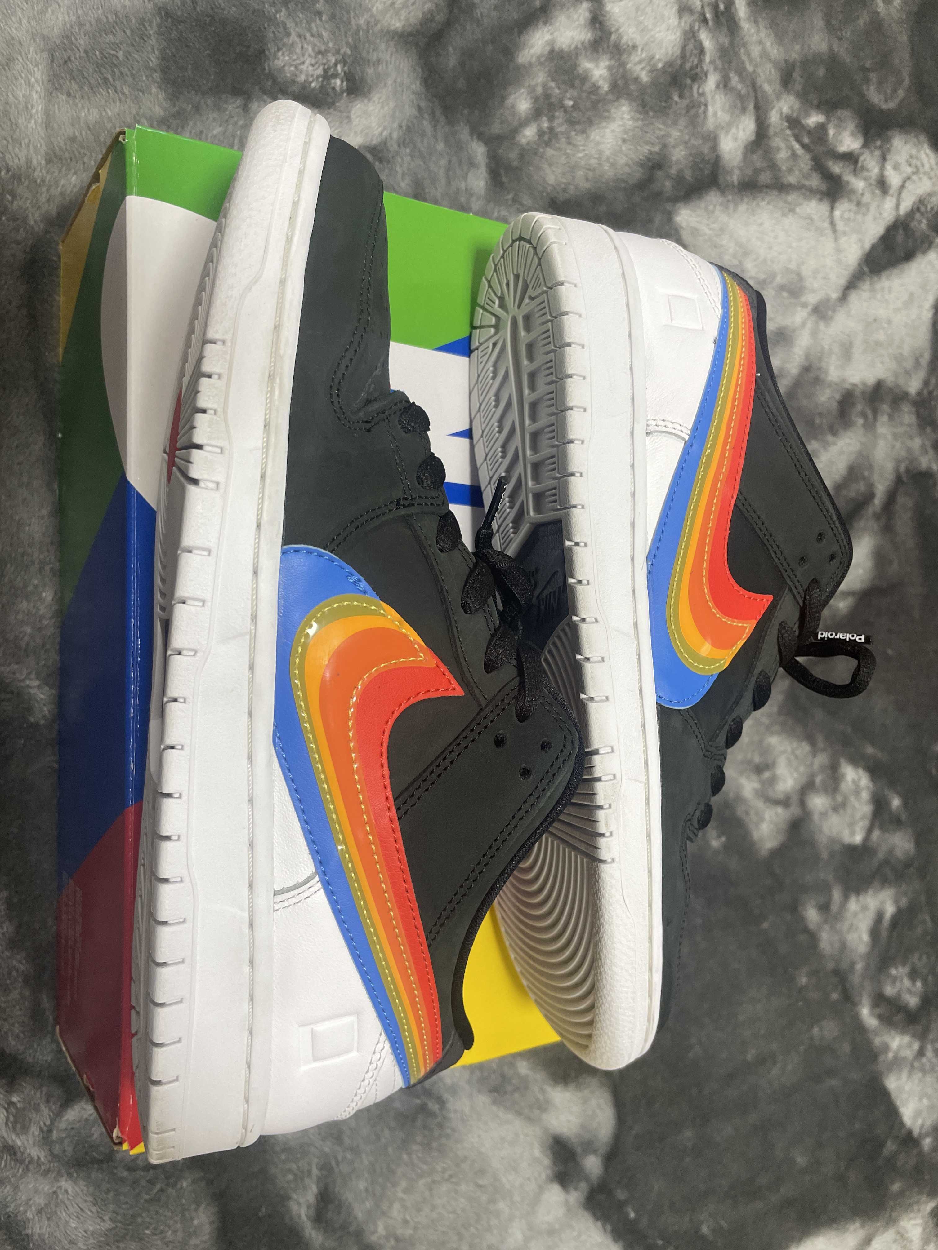 Polaroid × Nike SB Dunk Low Pro QS "Black/White"