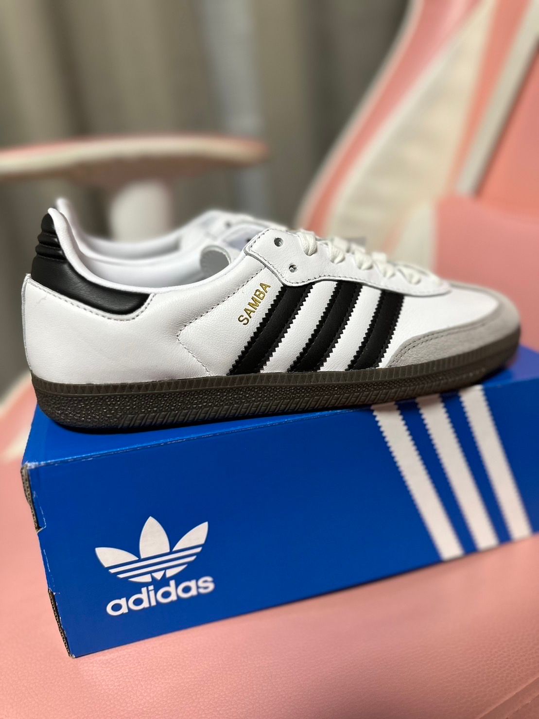 adidas Samba OG "Cloud White/Core Black/Clear Granite"