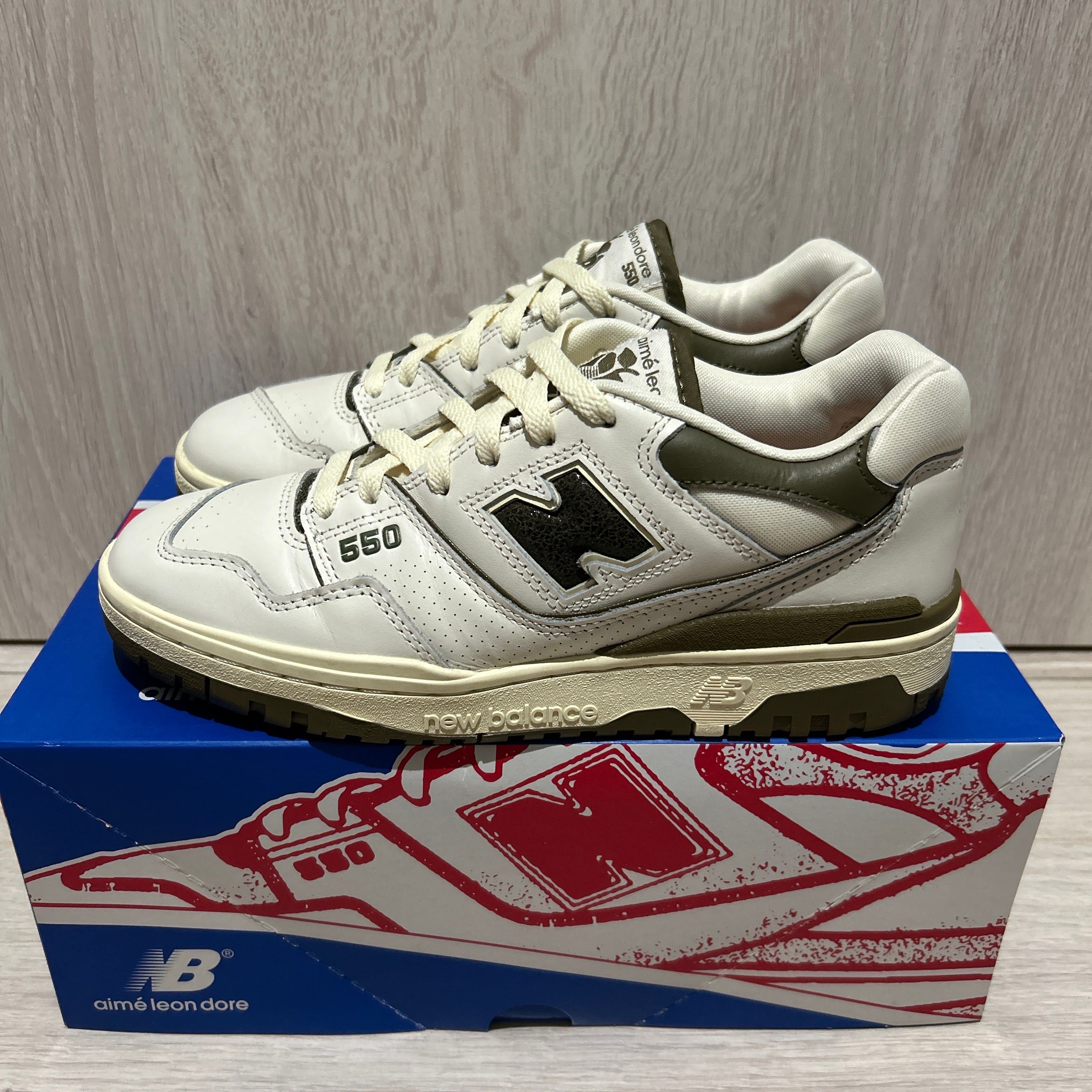 Aime Leon Dore × New Balance 550 "White/Olive"