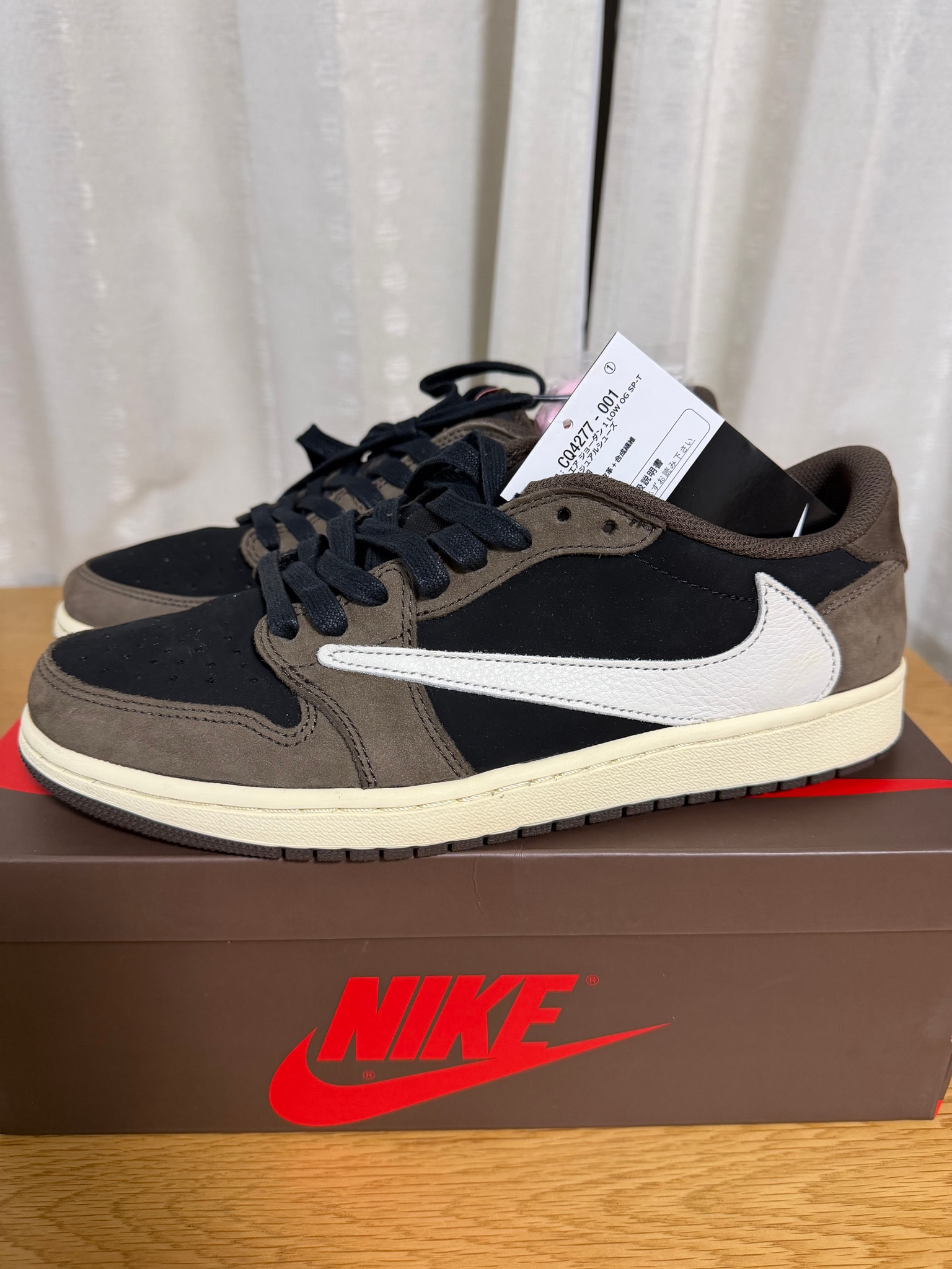 Travis Scott × Nike Air Jordan 1 Low OG SP-T  "Black/Dark Mocha"