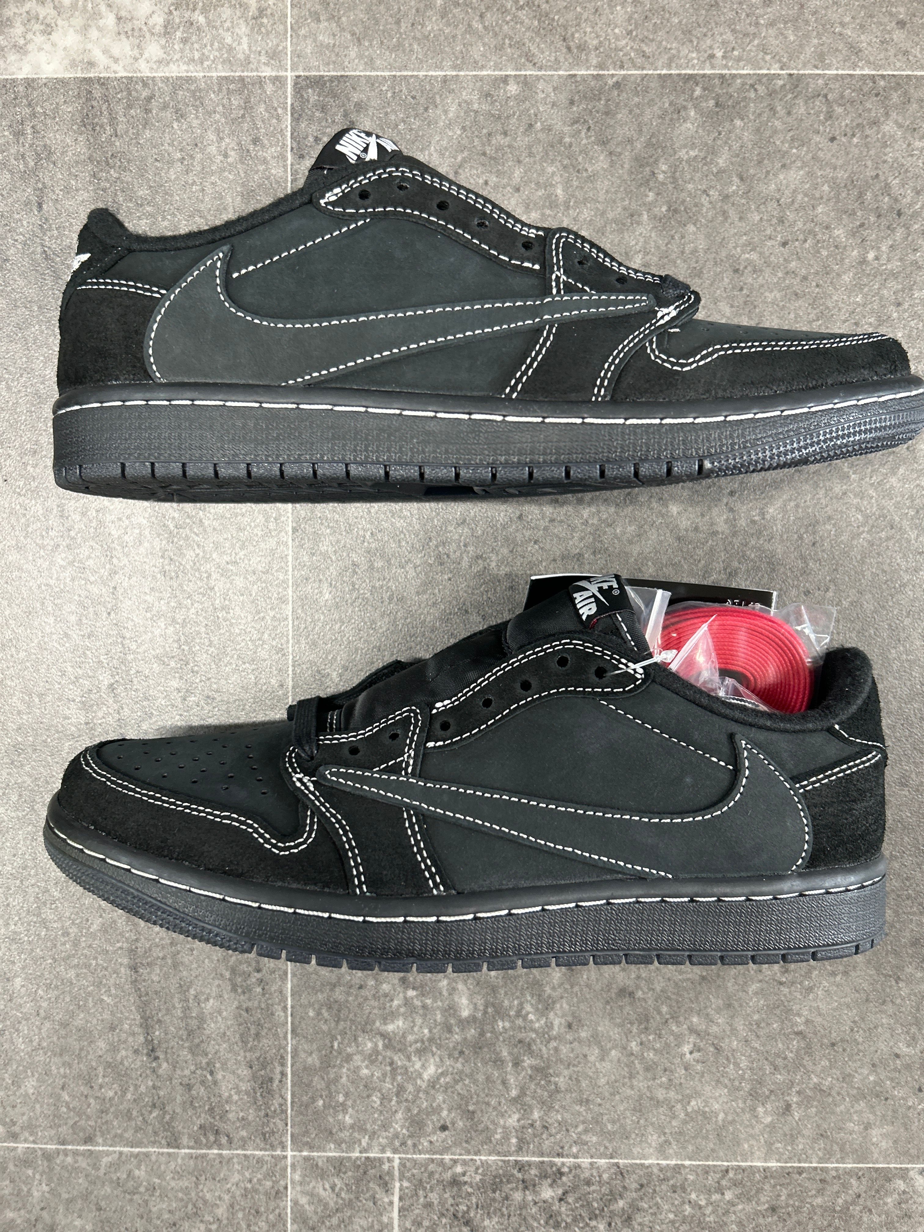Travis Scott × Nike Air Jordan 1 Low OG SP "Black Phantom"
