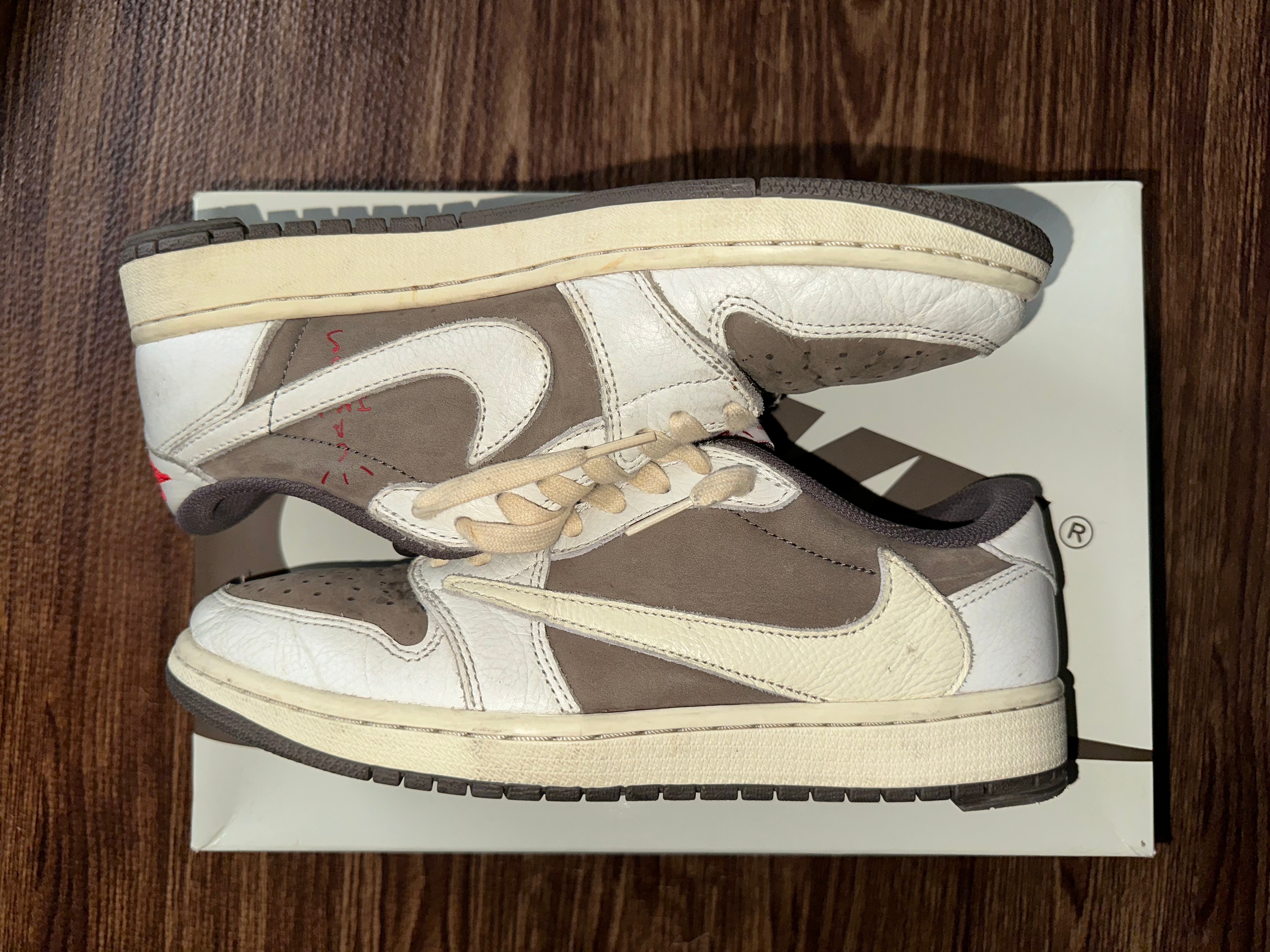 Travis Scott × Nike Air Jordan 1 Low OG SP "Reverse Mocha/Sail and Ridgerock"