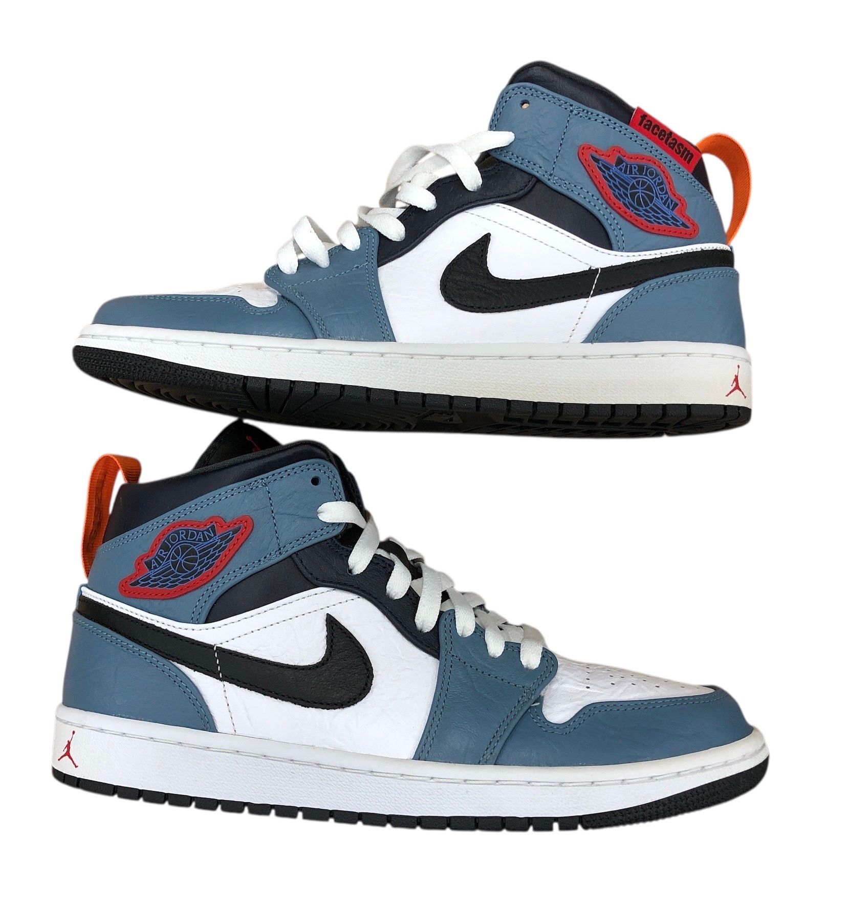 FACETASM × Nike Air Jordan 1 Mid "White/Navy"