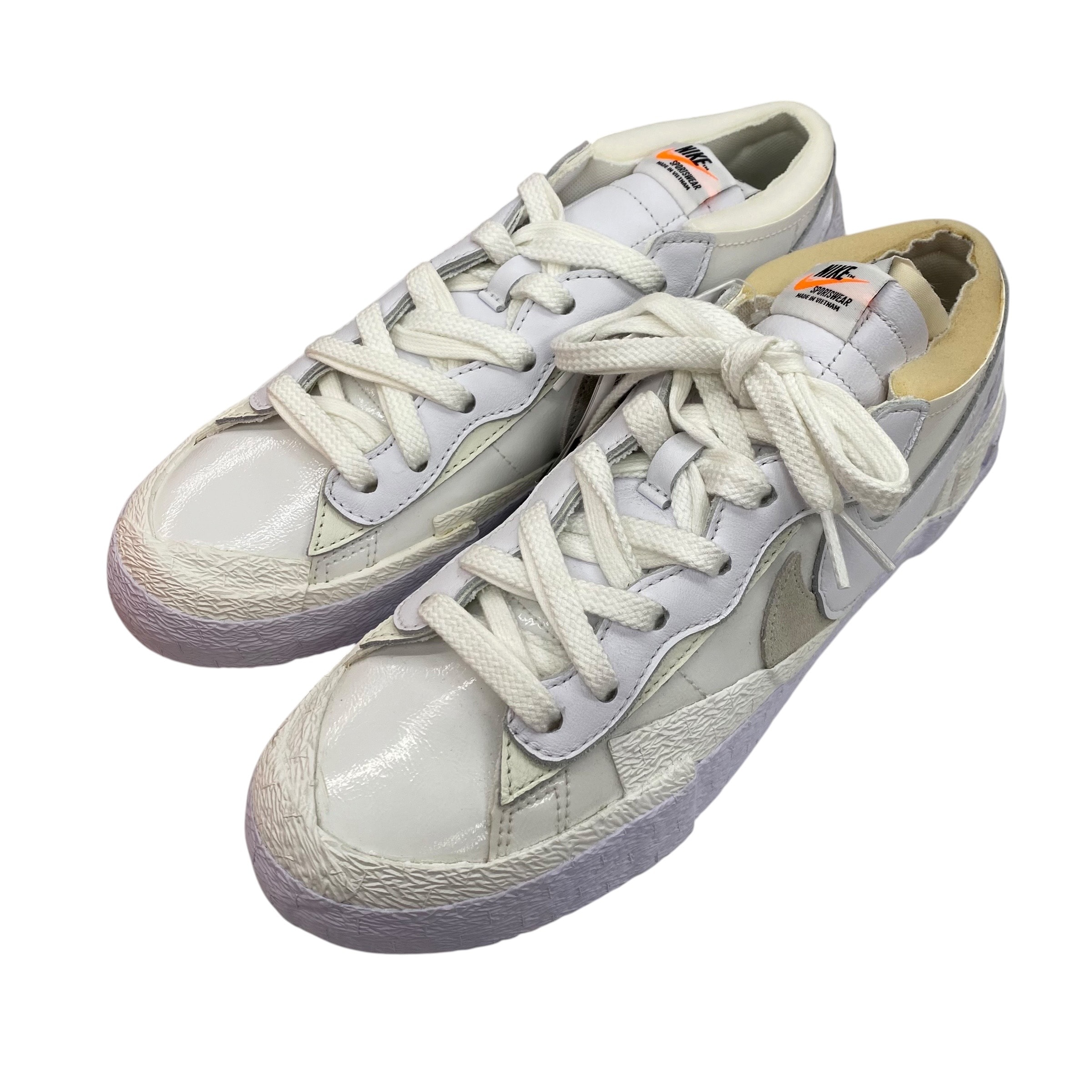 sacai × Nike Blazer Low "White Patent Leather"