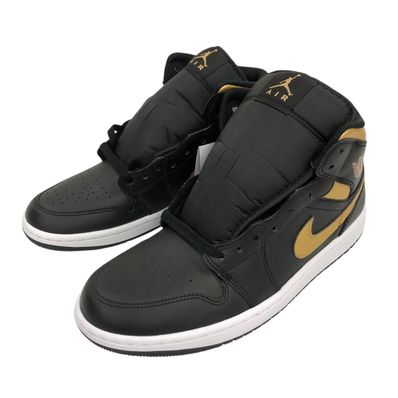 Nike Air Jordan 1 Mid "Black/Metallic Gold"