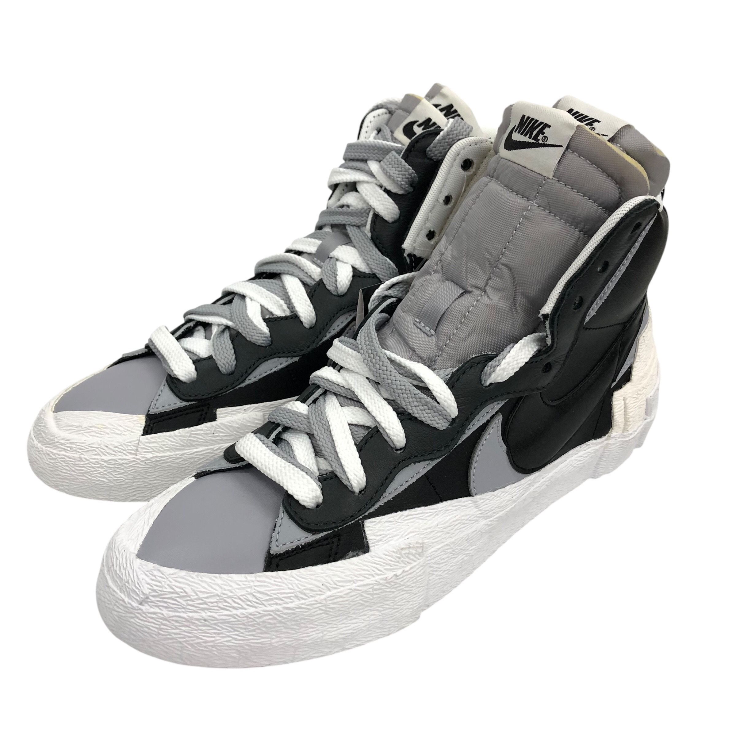 sacai × NIKE BLAZER MID "BLACK/WOLF GREY/WHITE"