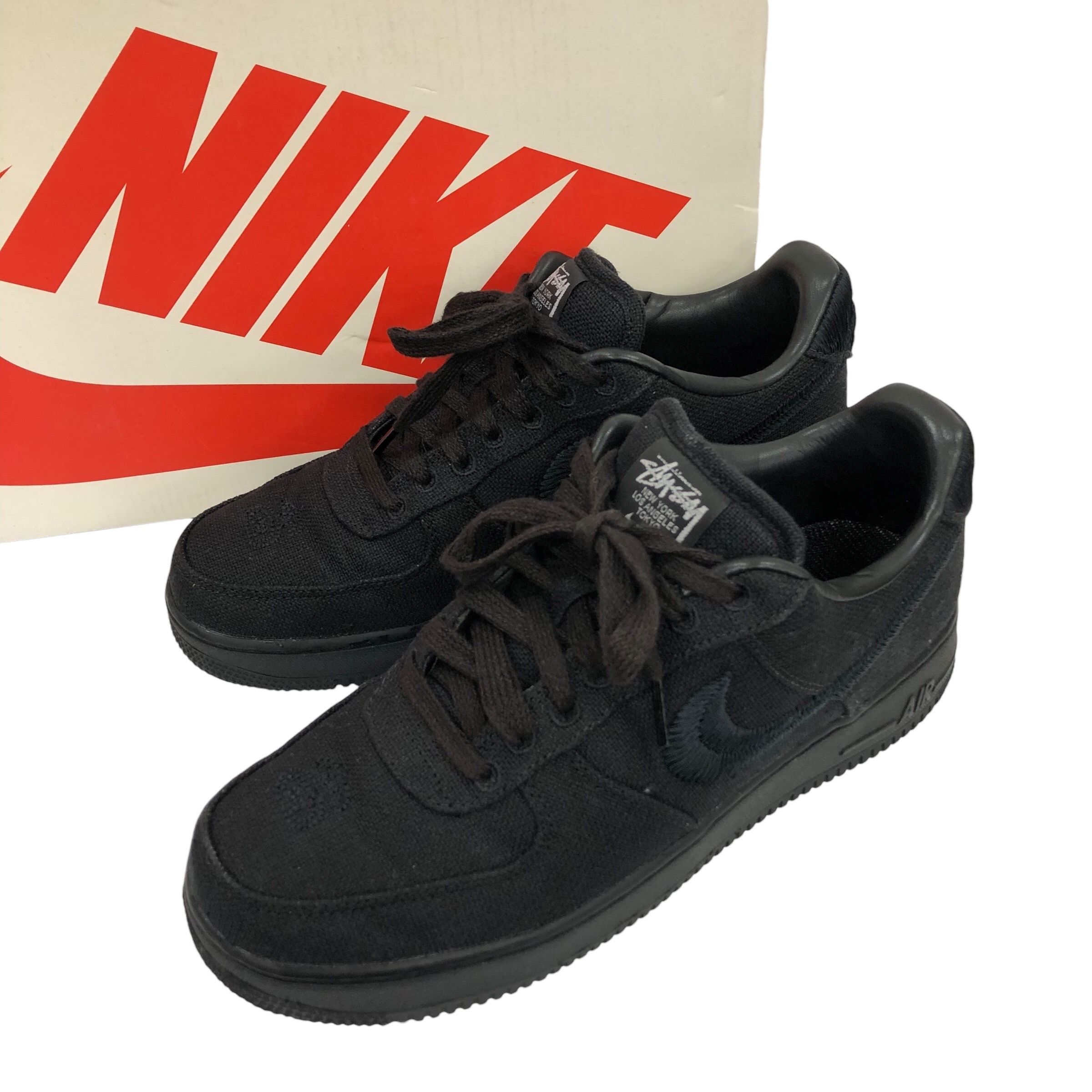 Stussy × Nike Air Force 1 Low "Triple Black"