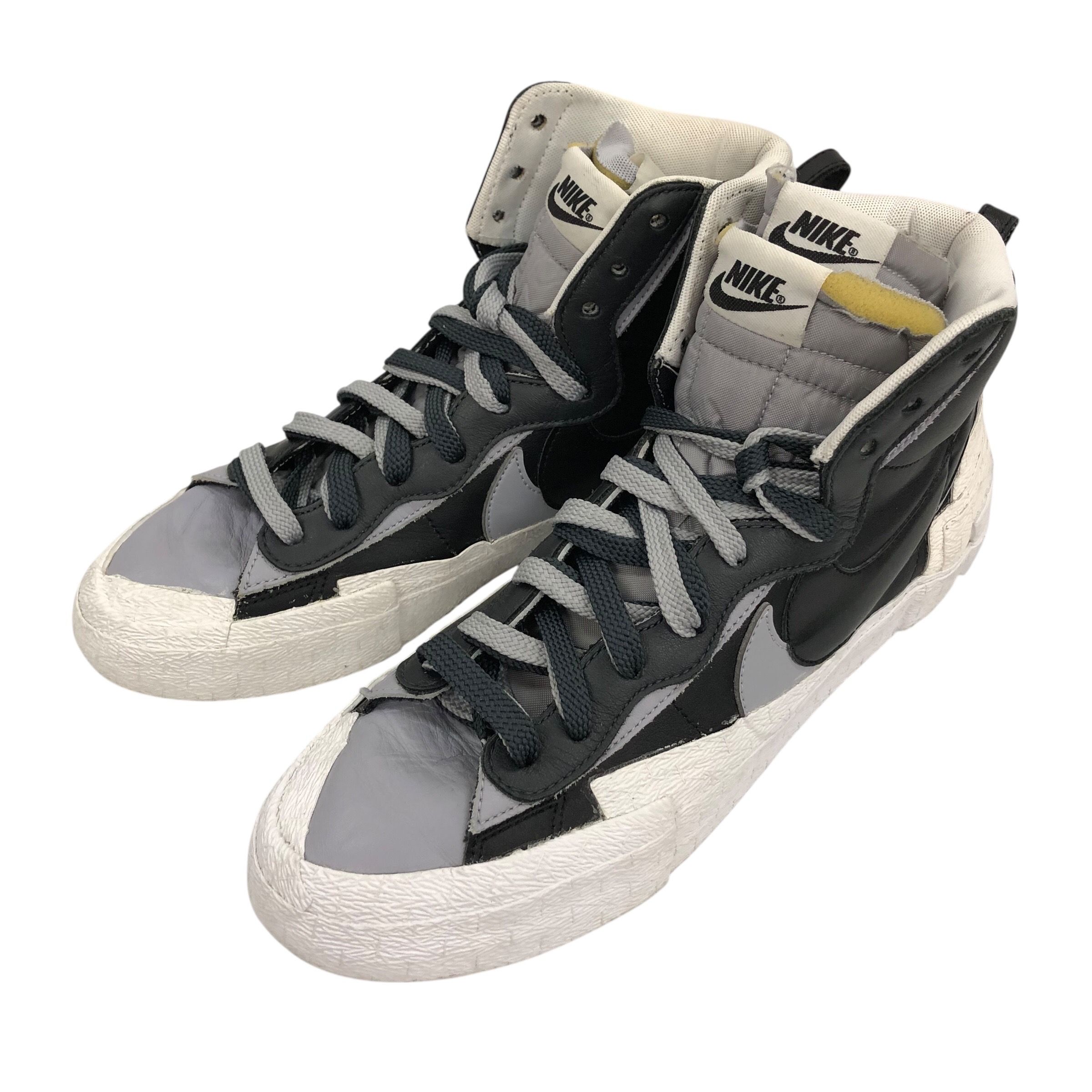 sacai × NIKE BLAZER MID "BLACK/WOLF GREY/WHITE"