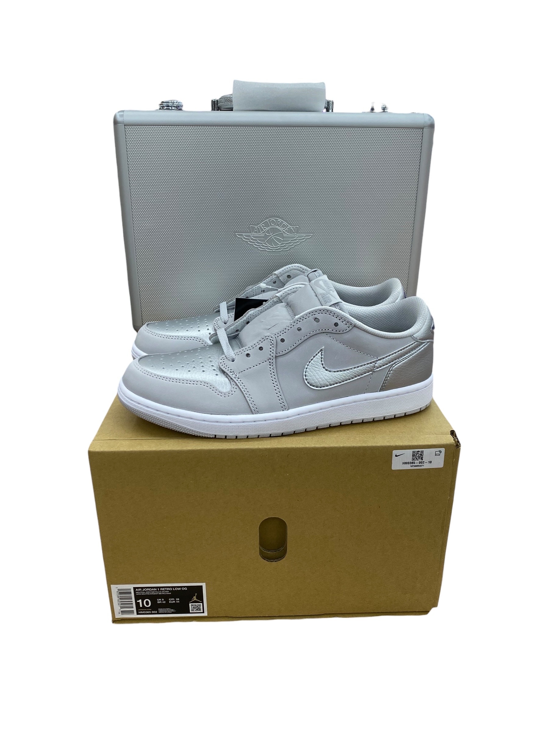 Nike Air Jordan 1 Retro Low OG "Silver" (with Briefcase) (HM0365-002)