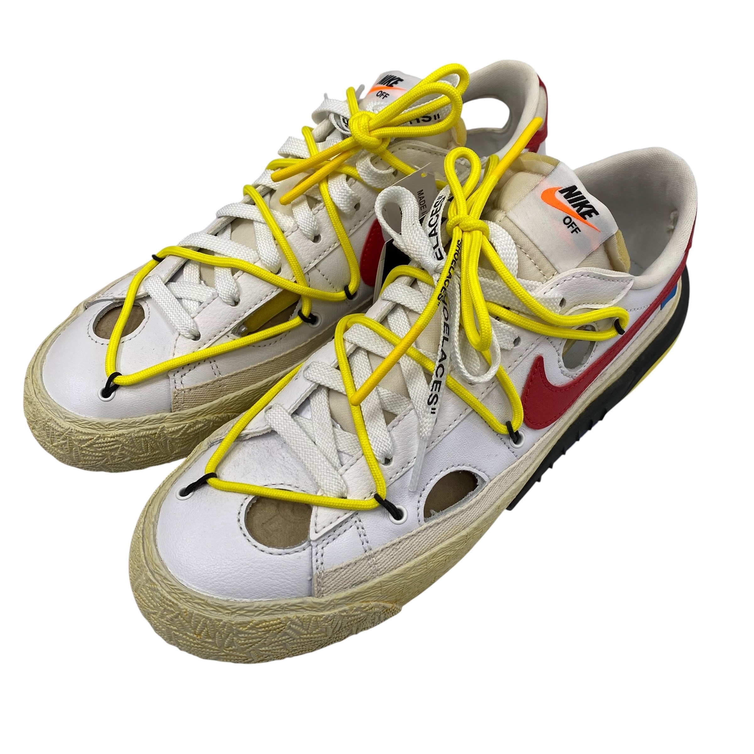 Off-White × Nike Blazer Low "White and University Red"