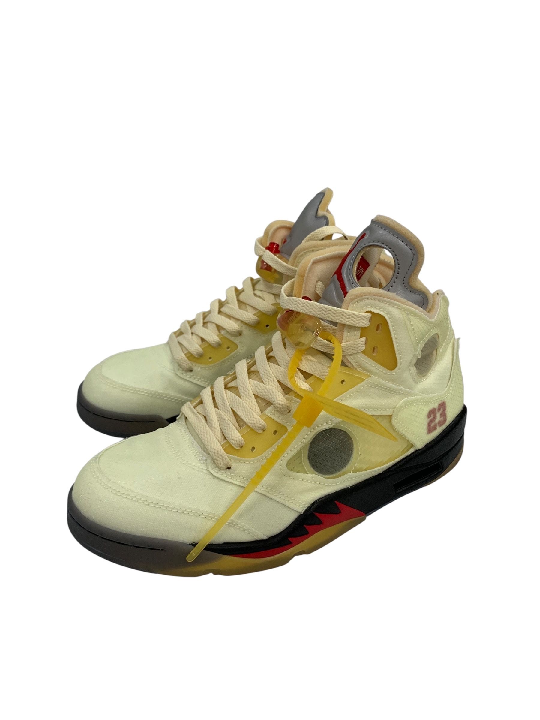 Off-White × Nike Air Jordan 5 "Sail"  