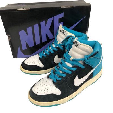 Nike SB Dunk High Send Help "Black/White-Blue Reef"
