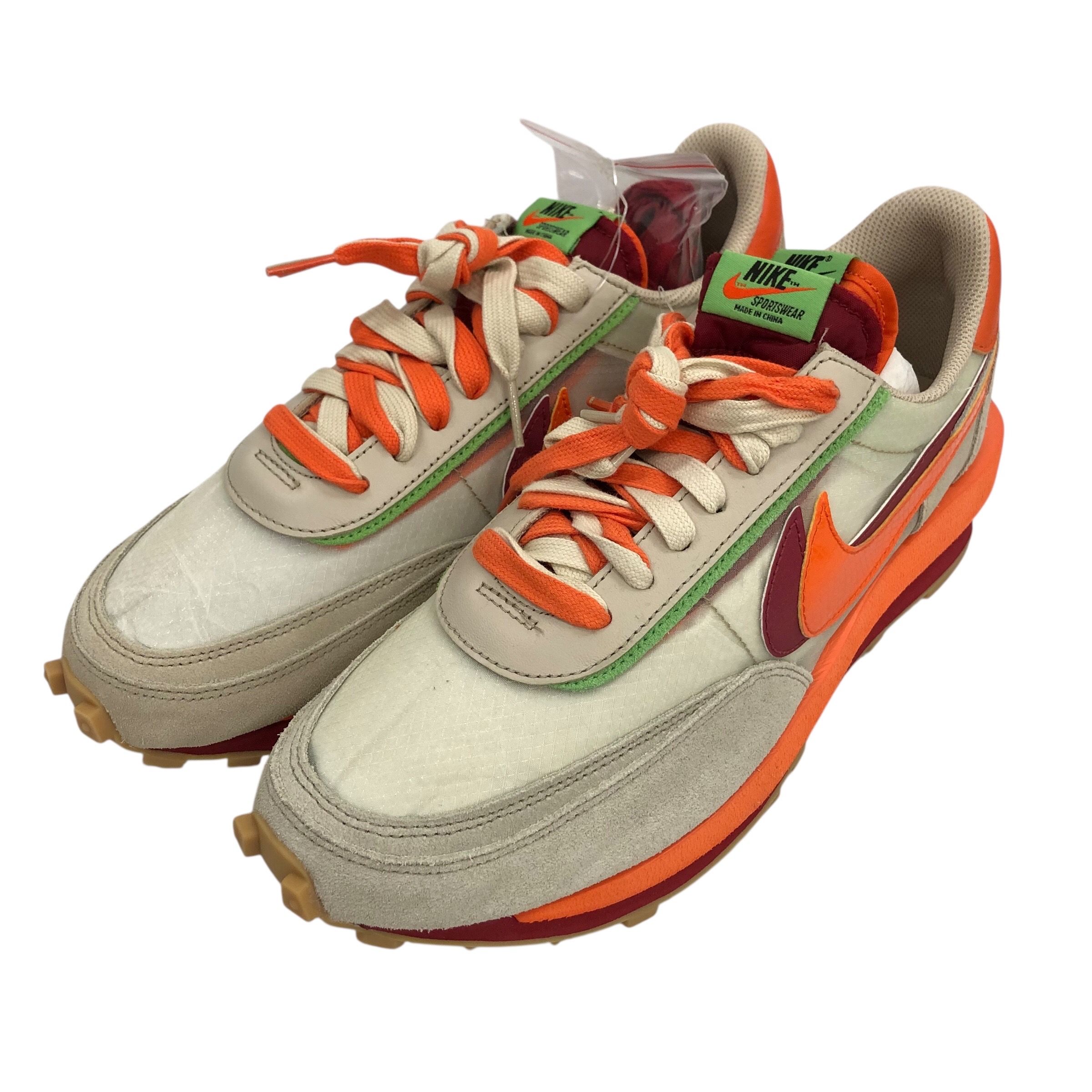 CLOT × Sacai × Nike LD Waffle "Orange Blaze"