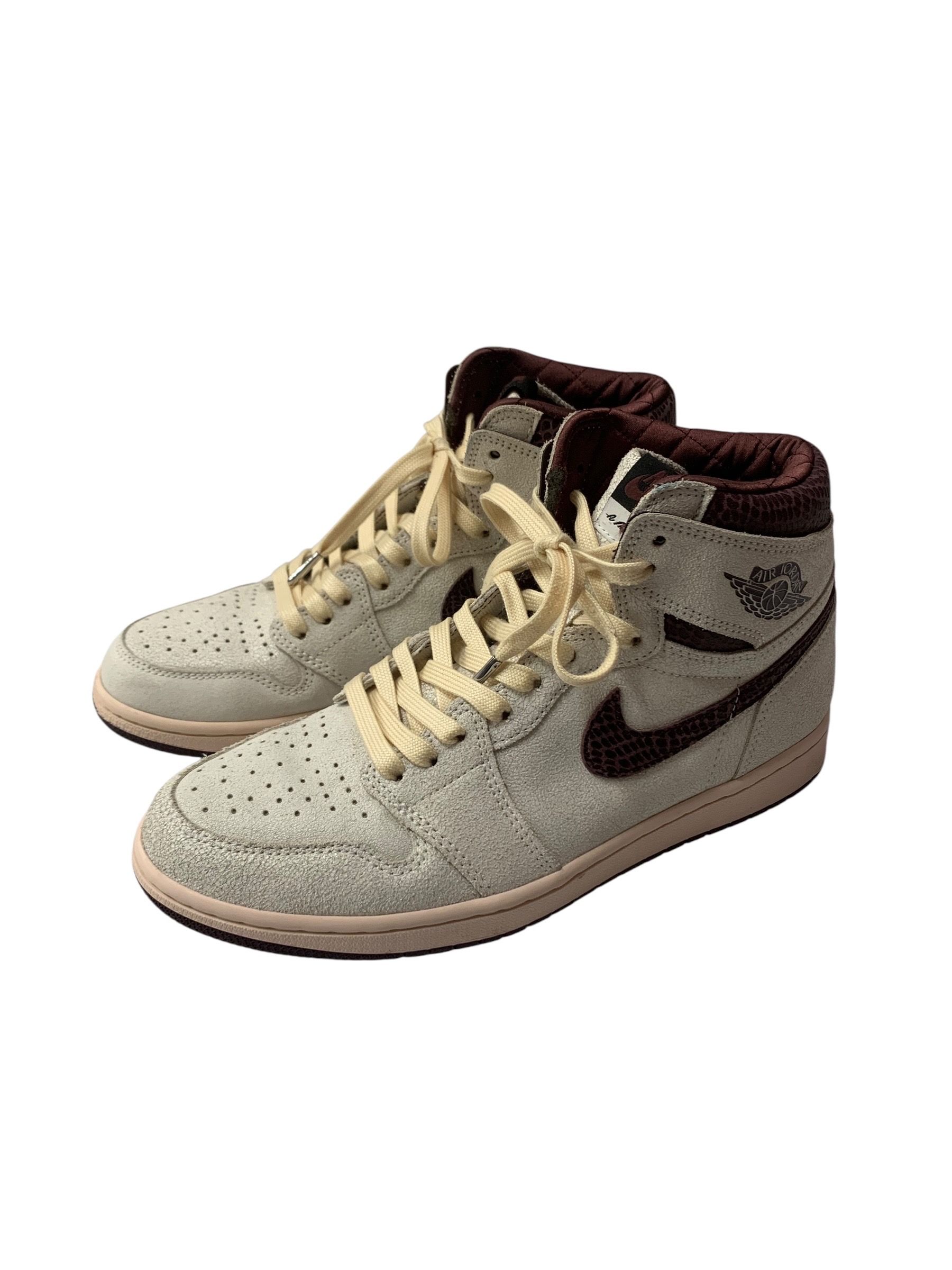 A Ma Maniere × Nike Air Jordan 1 Retro High OG "Sail and Burgundy"