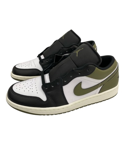 Nike Air Jordan 1 Low "Black/Medium Olive/White"