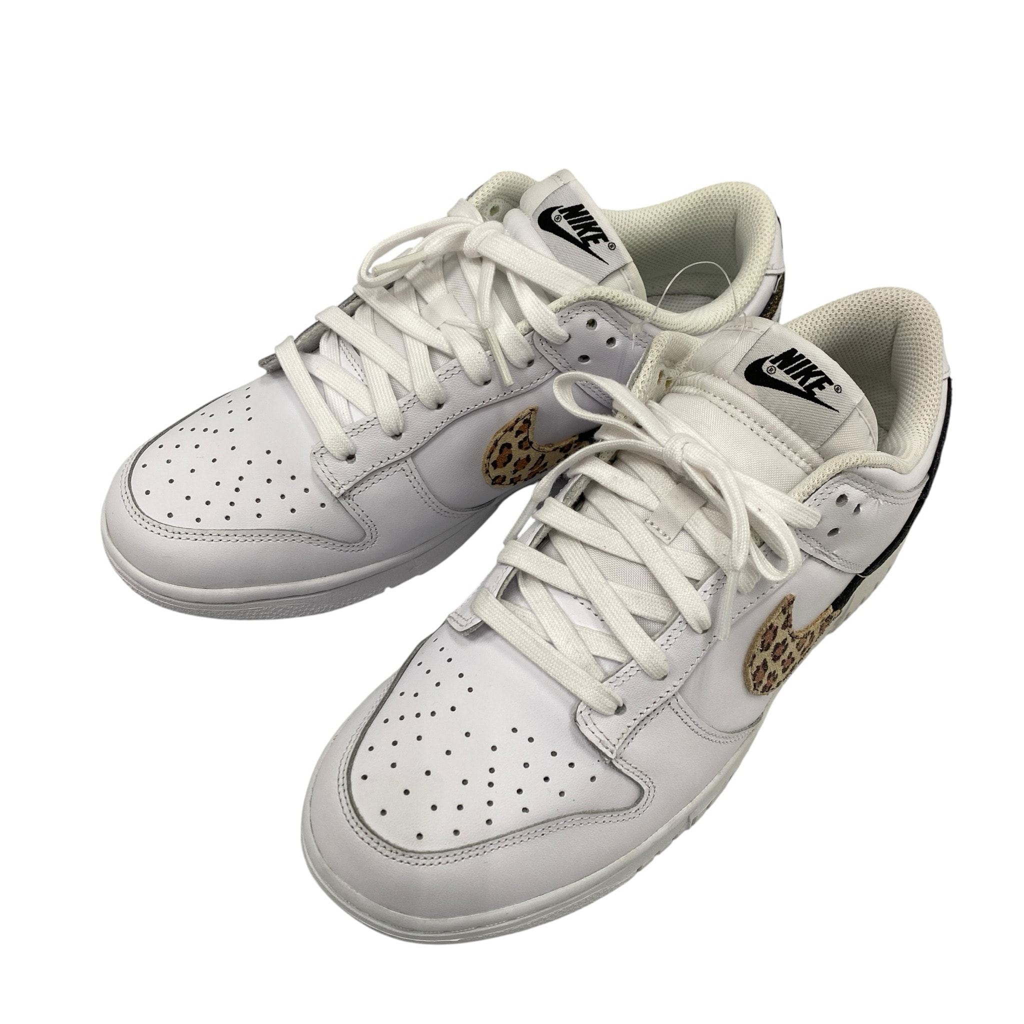 Nike Women's Dunk Low SE "White/Animal Swoosh/Safari"