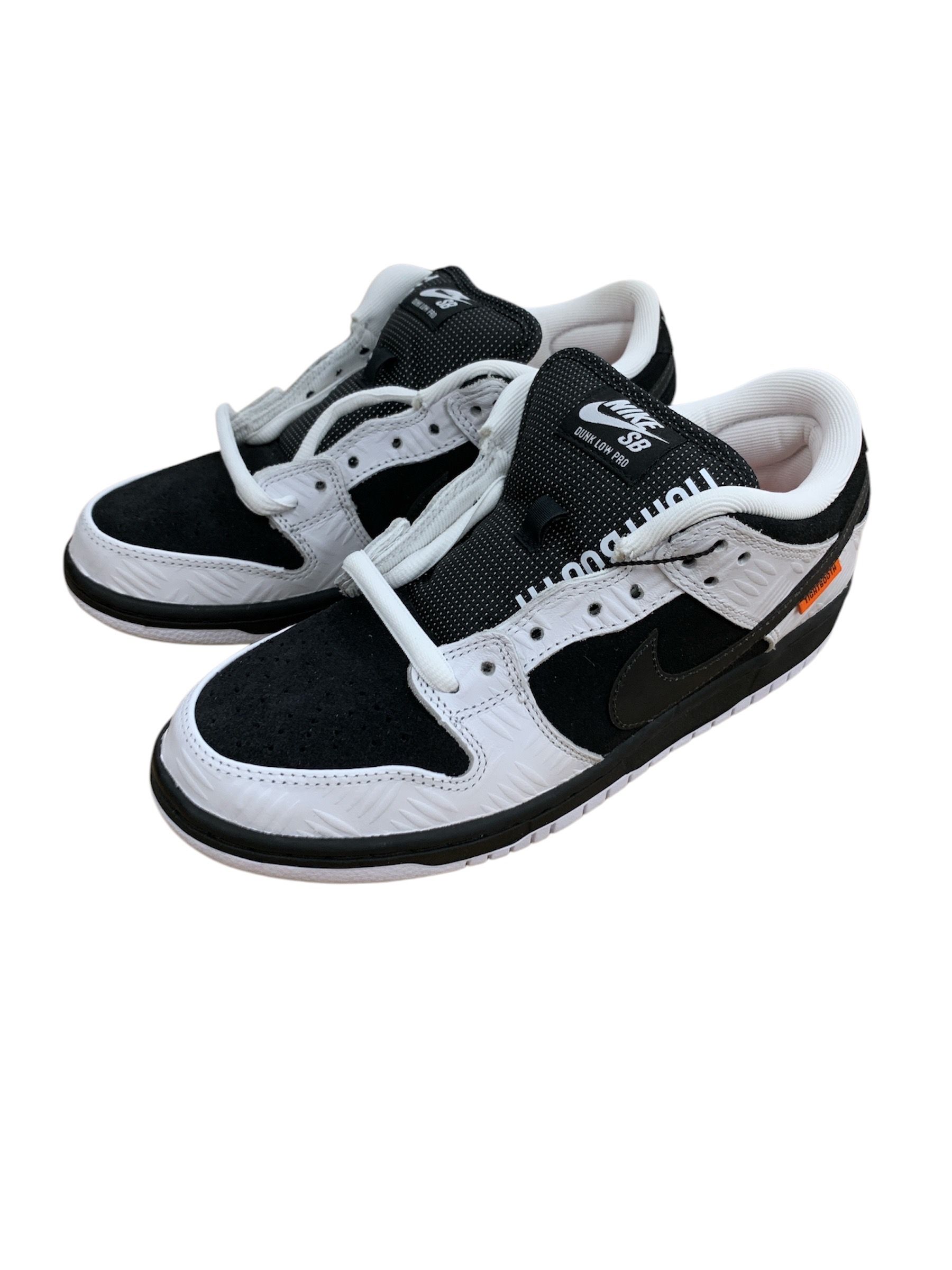 TIGHTBOOTH × Nike SB Dunk Low Pro QS "Black and White"